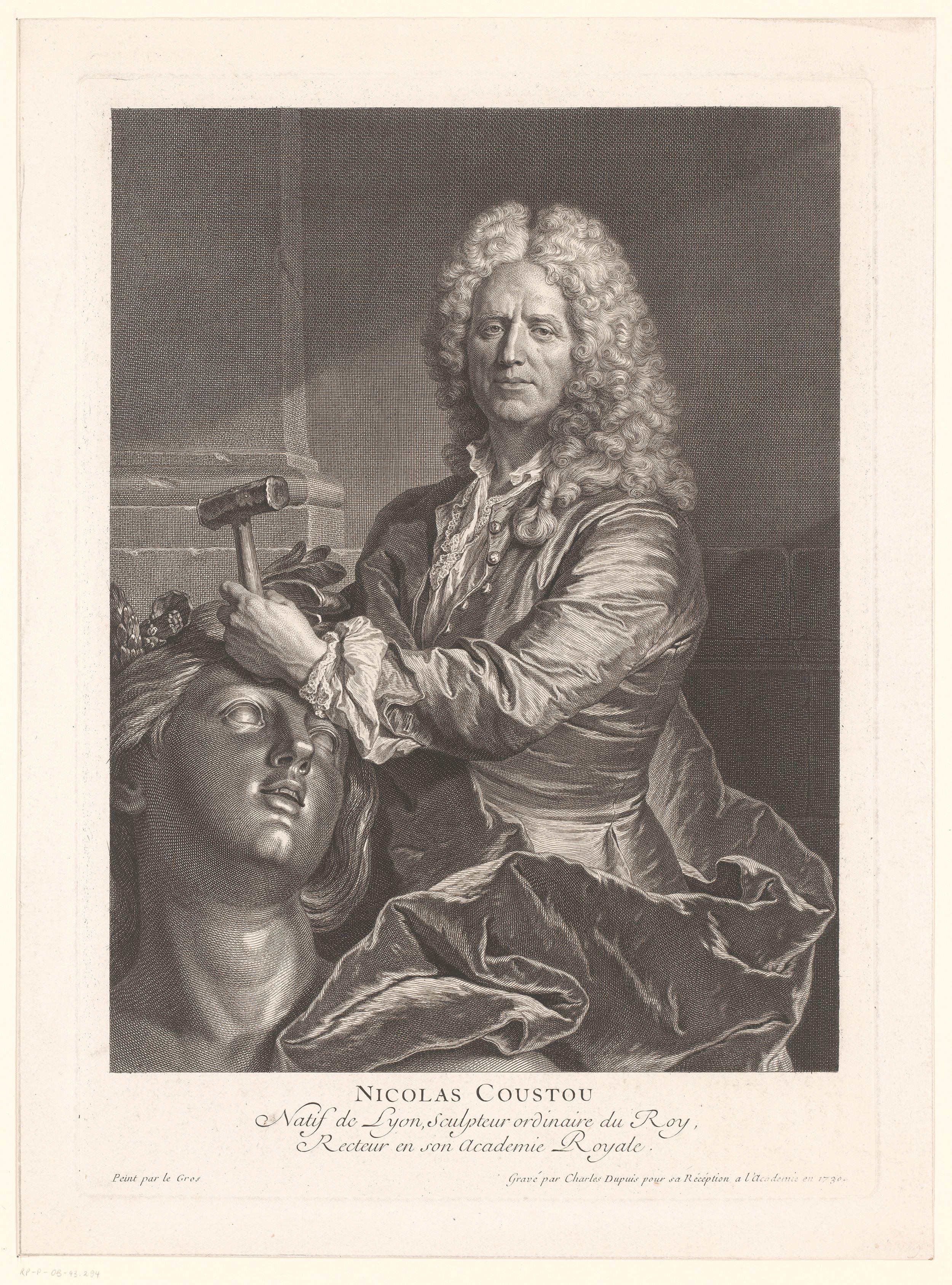 Portret van Nicolas Coustou