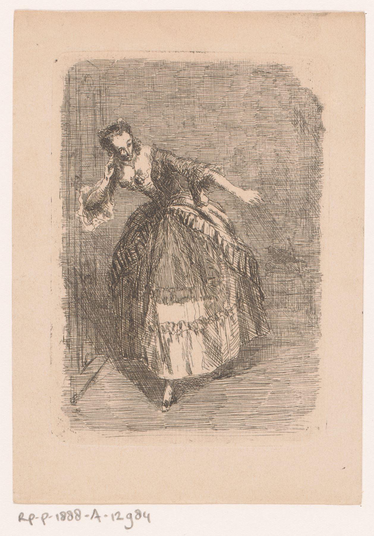 Luisterende jonge vrouw