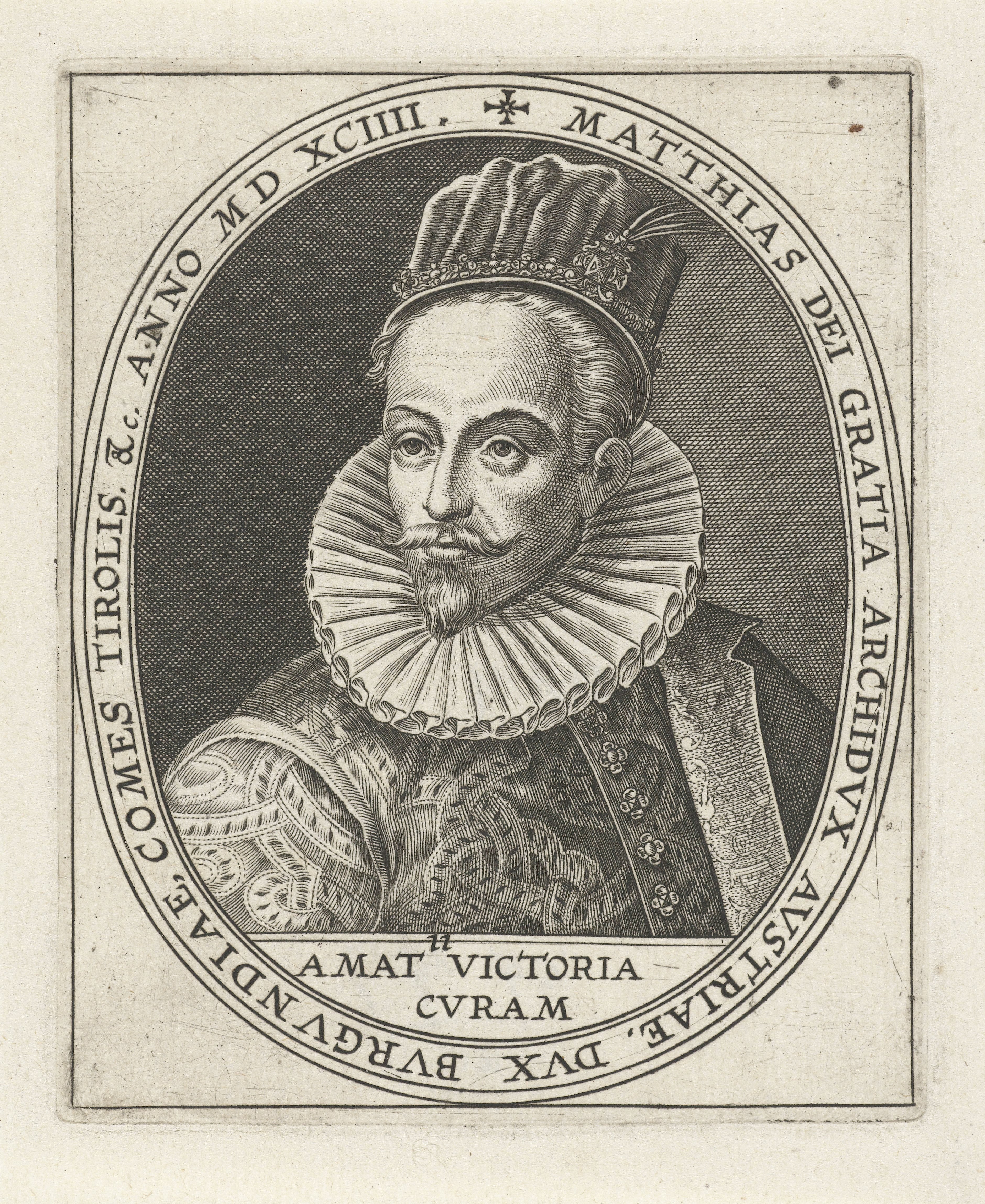 Portret van Matthias aartshertog van Oostenrijk