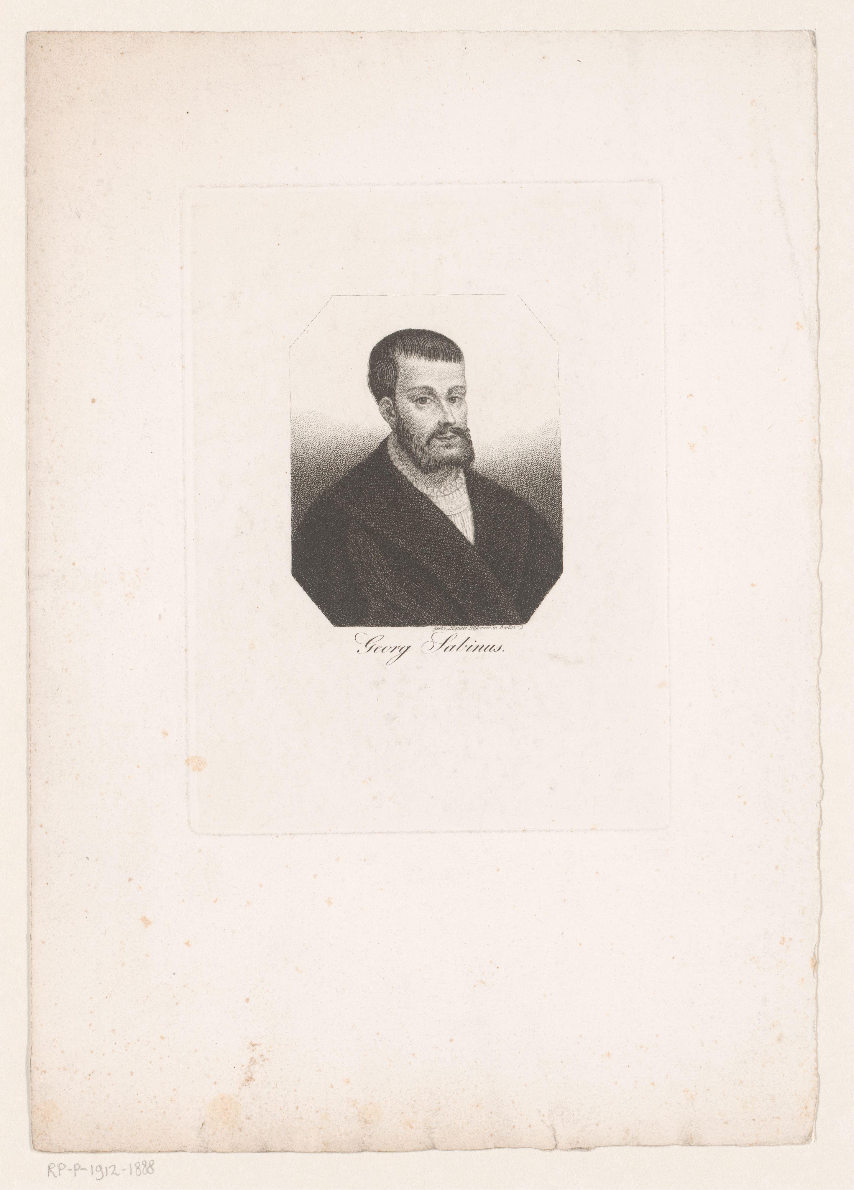 Portret van Georg Sabinus