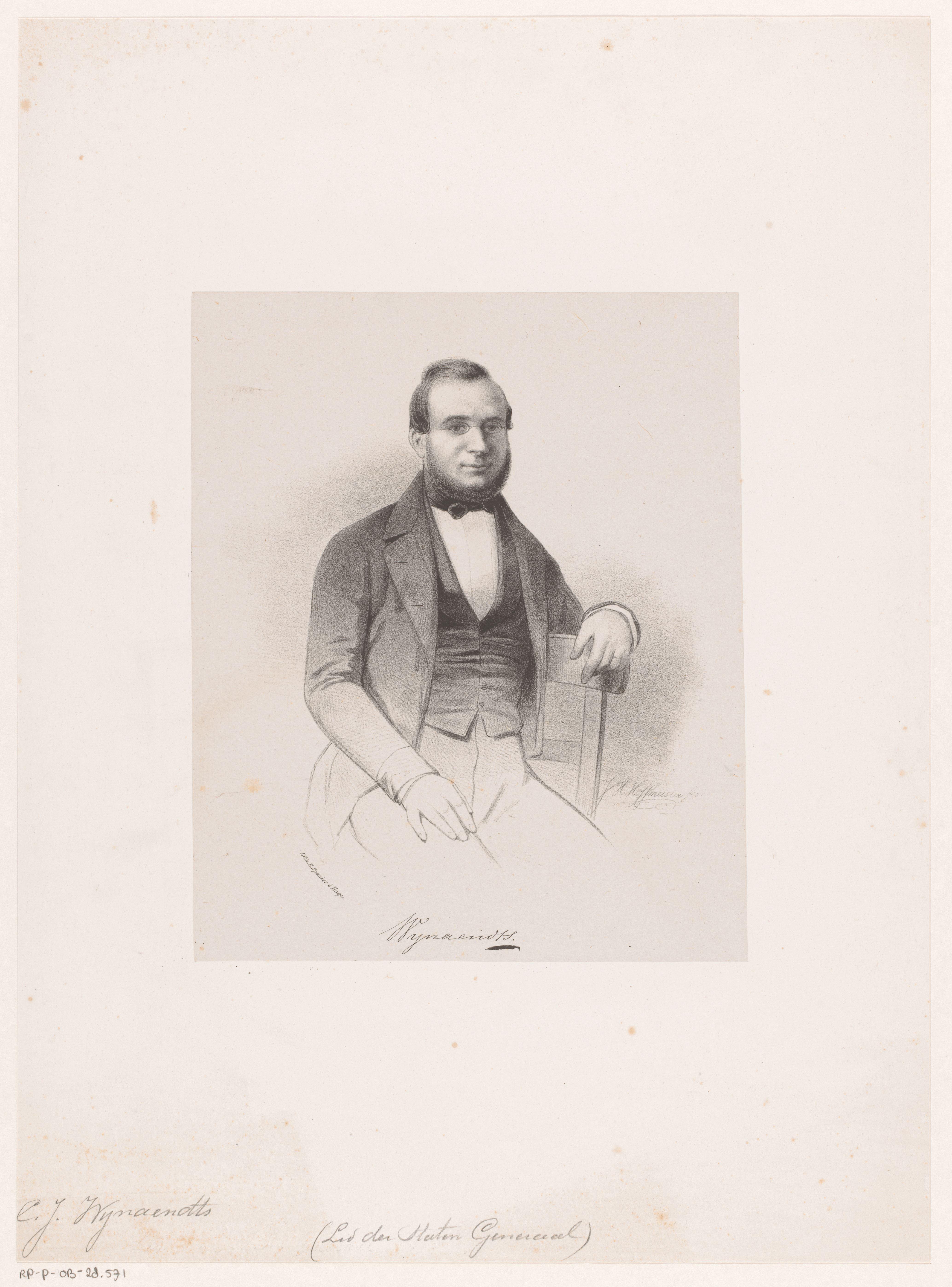 Portret van C. J. Wijnaendts