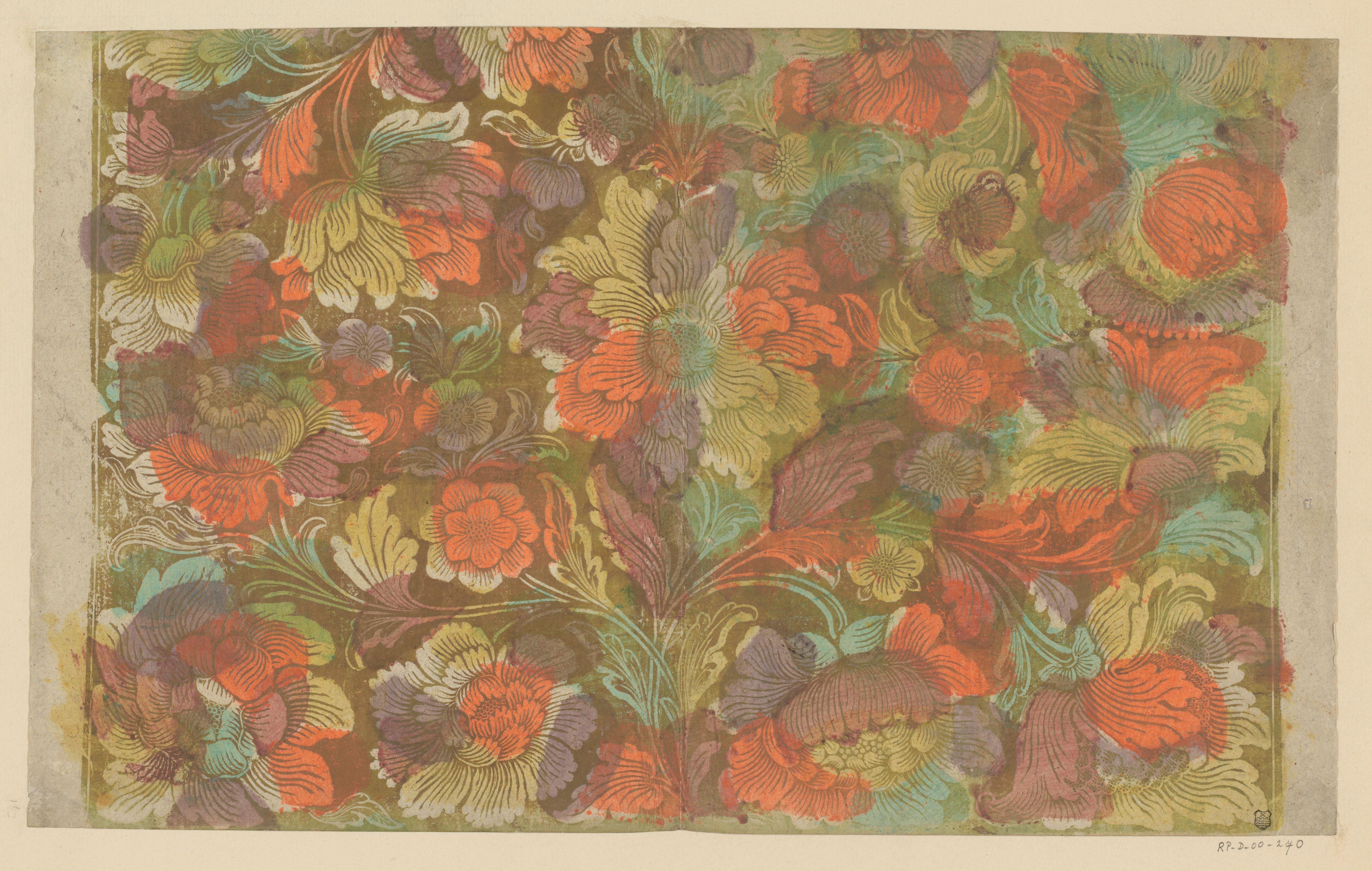 Blad met bloemen