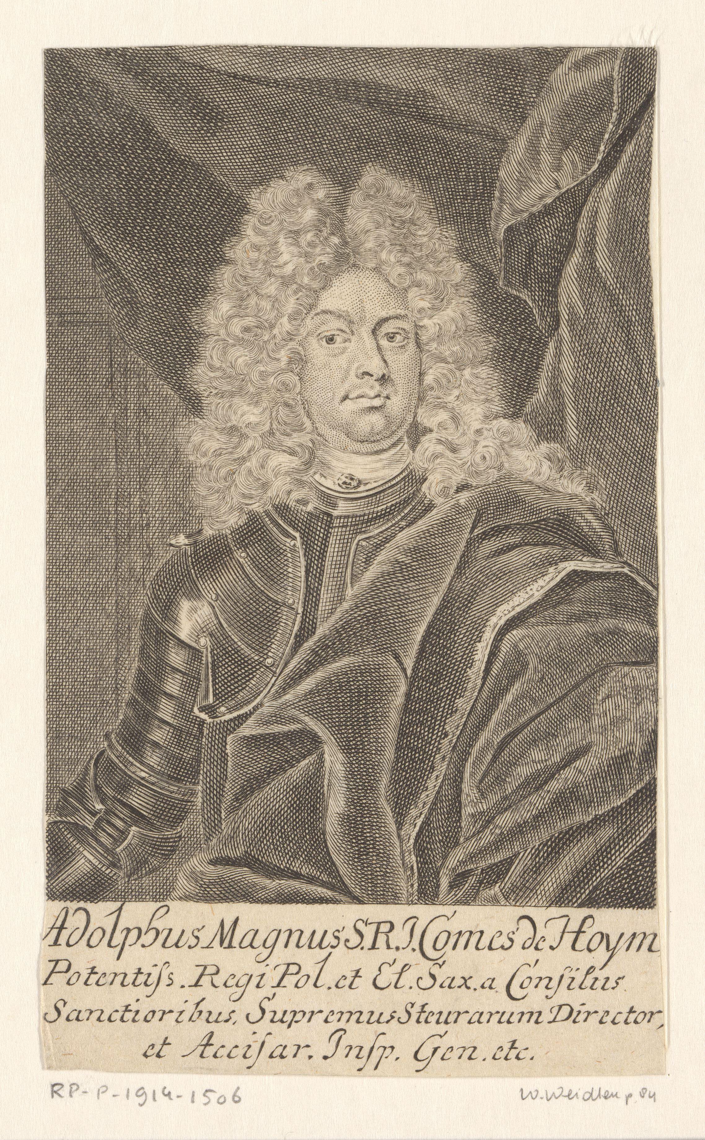 Portret van Adolph Magnus von Hoym