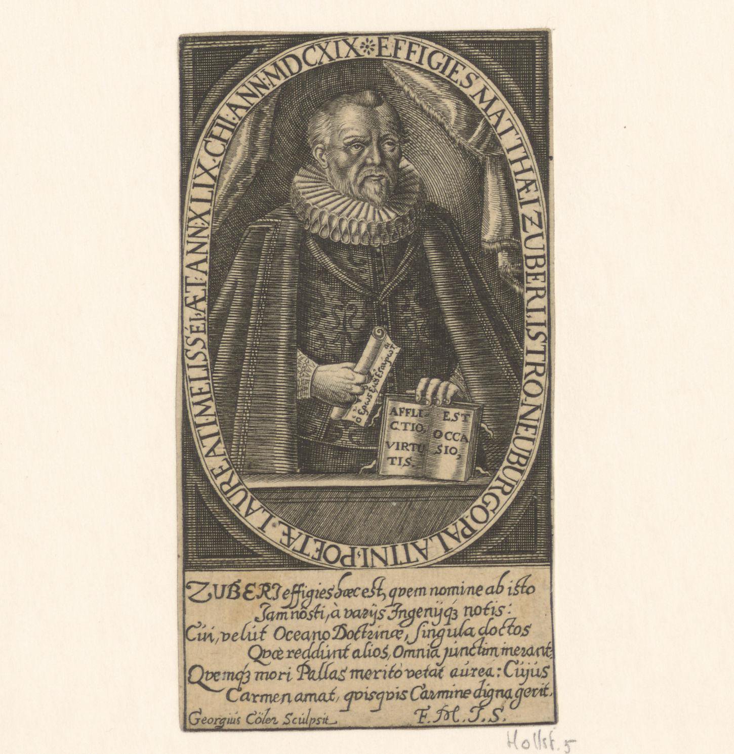 Portret van Matthaeus Zuber