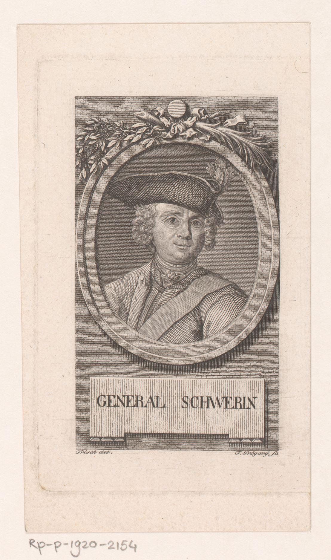 Portret van Kurd Christoph von Schwerin
