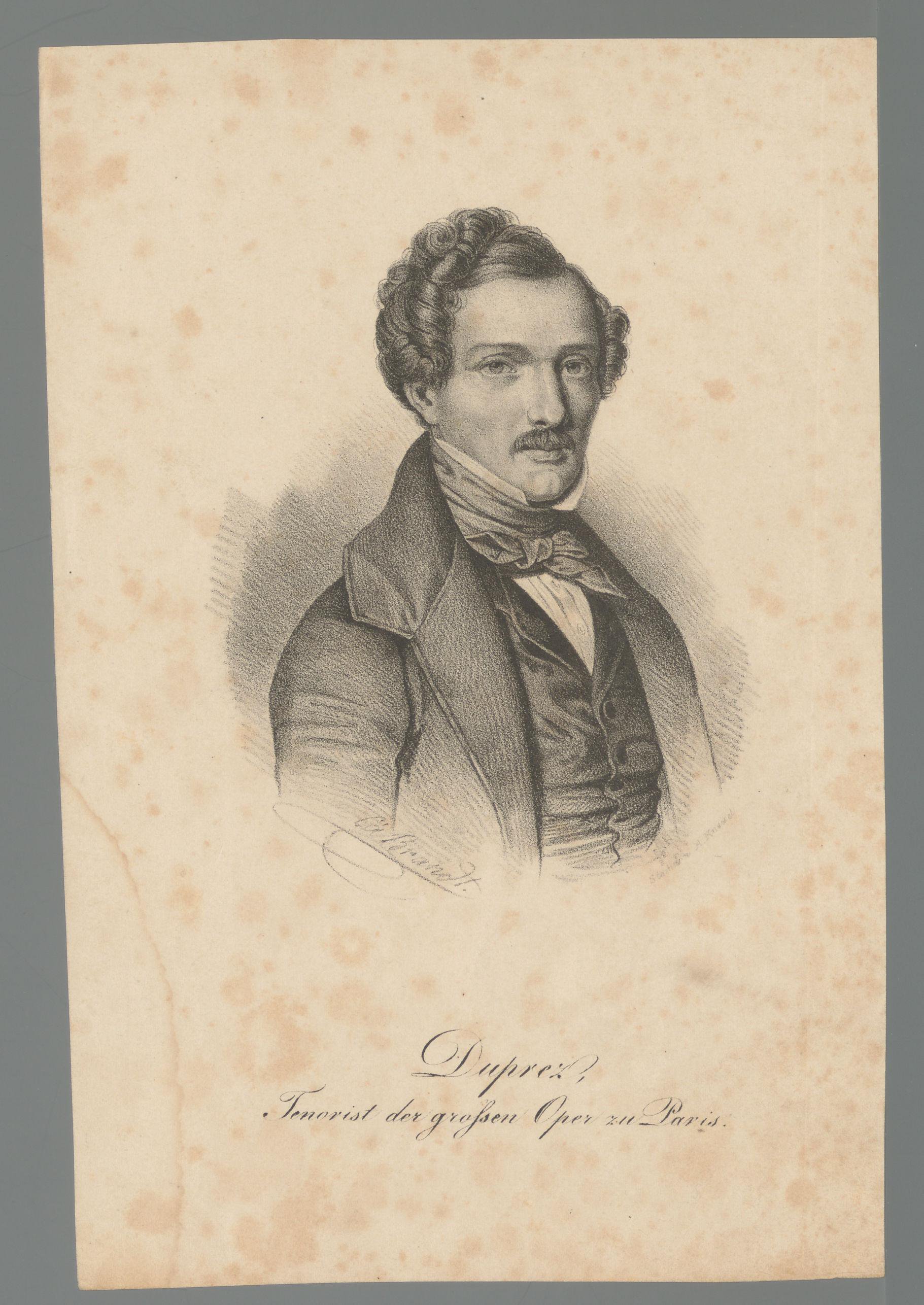 Portret van Gilbert Duprez