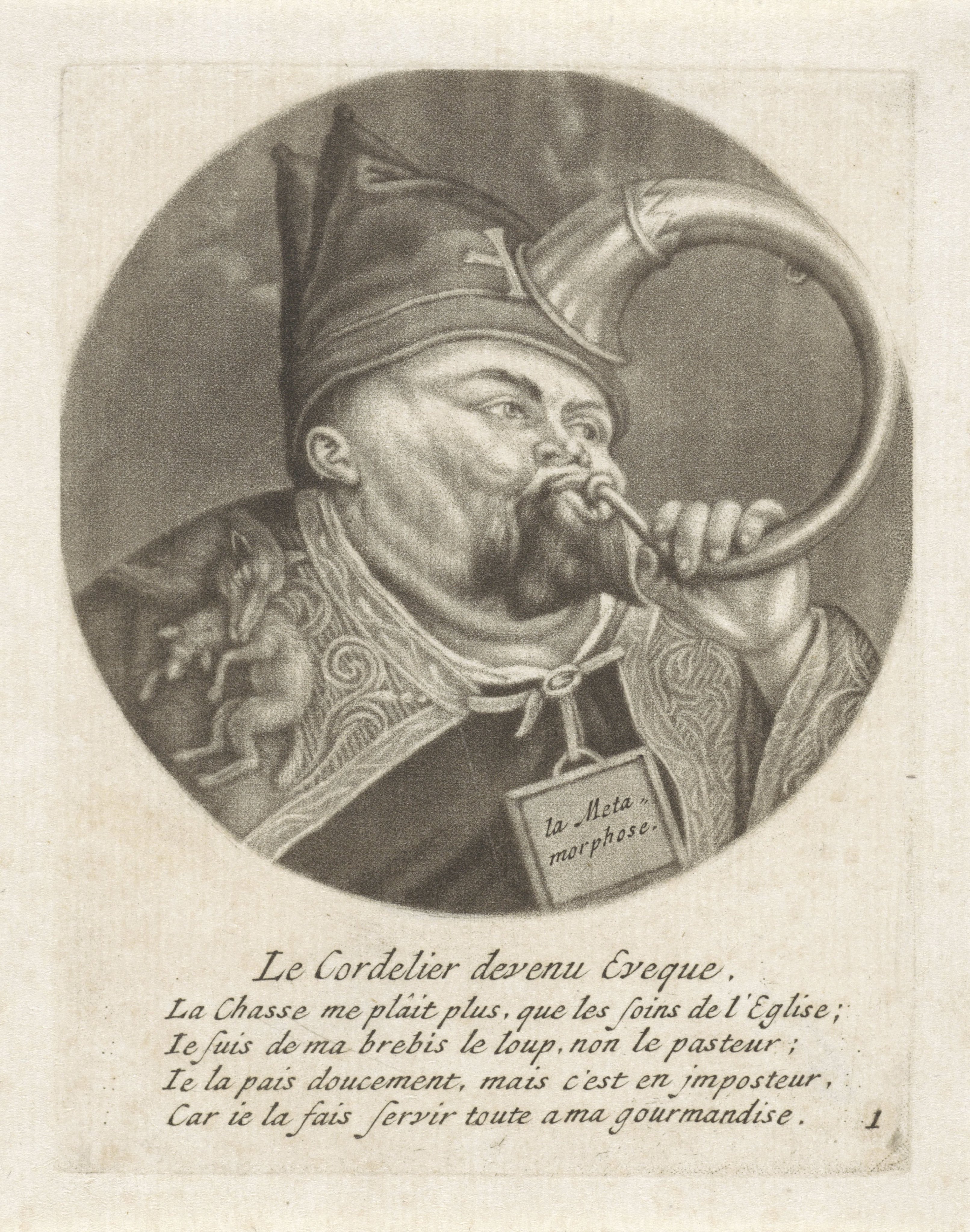 Monnik met een mijter