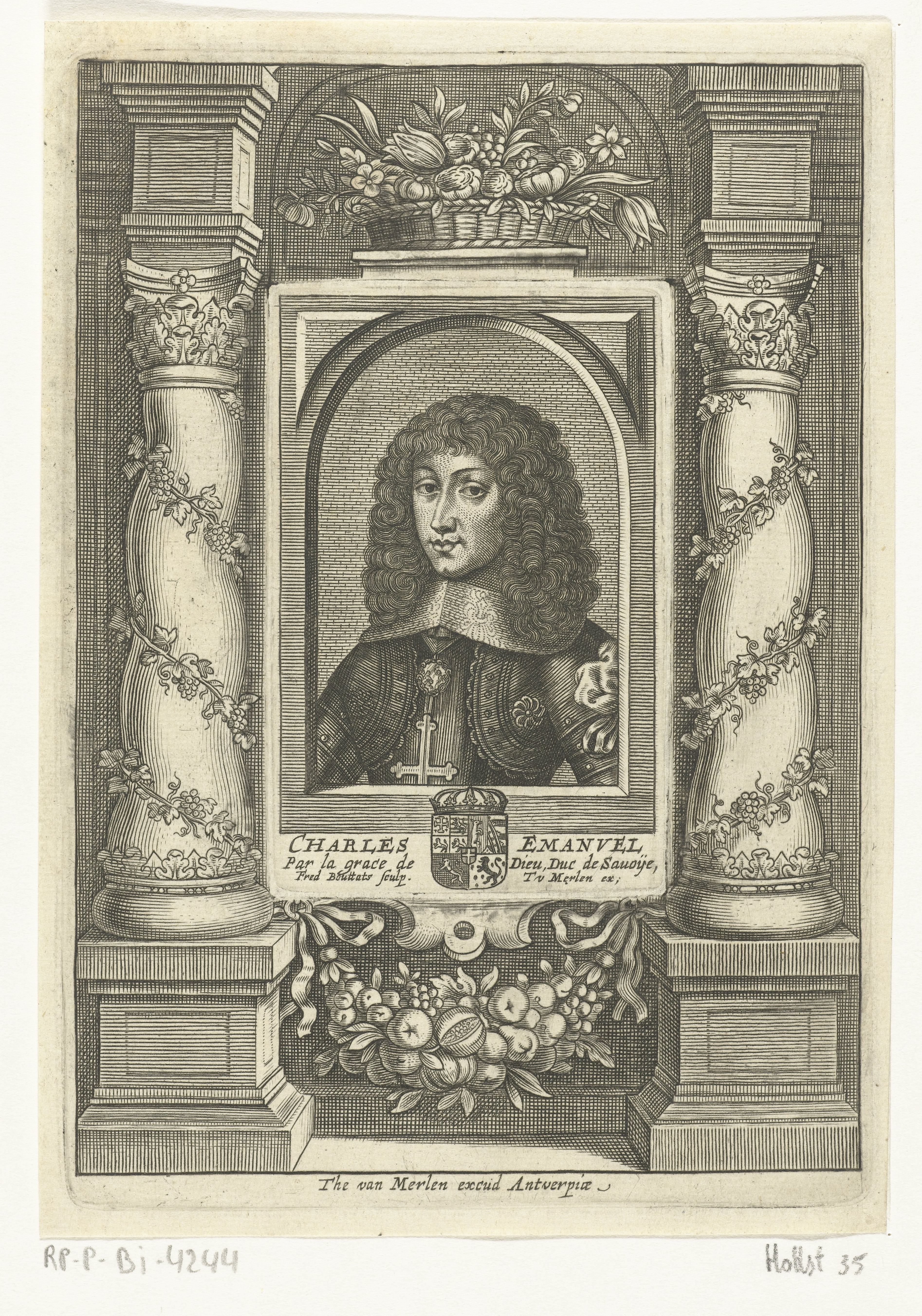 Portret van Karel-Emanuel II