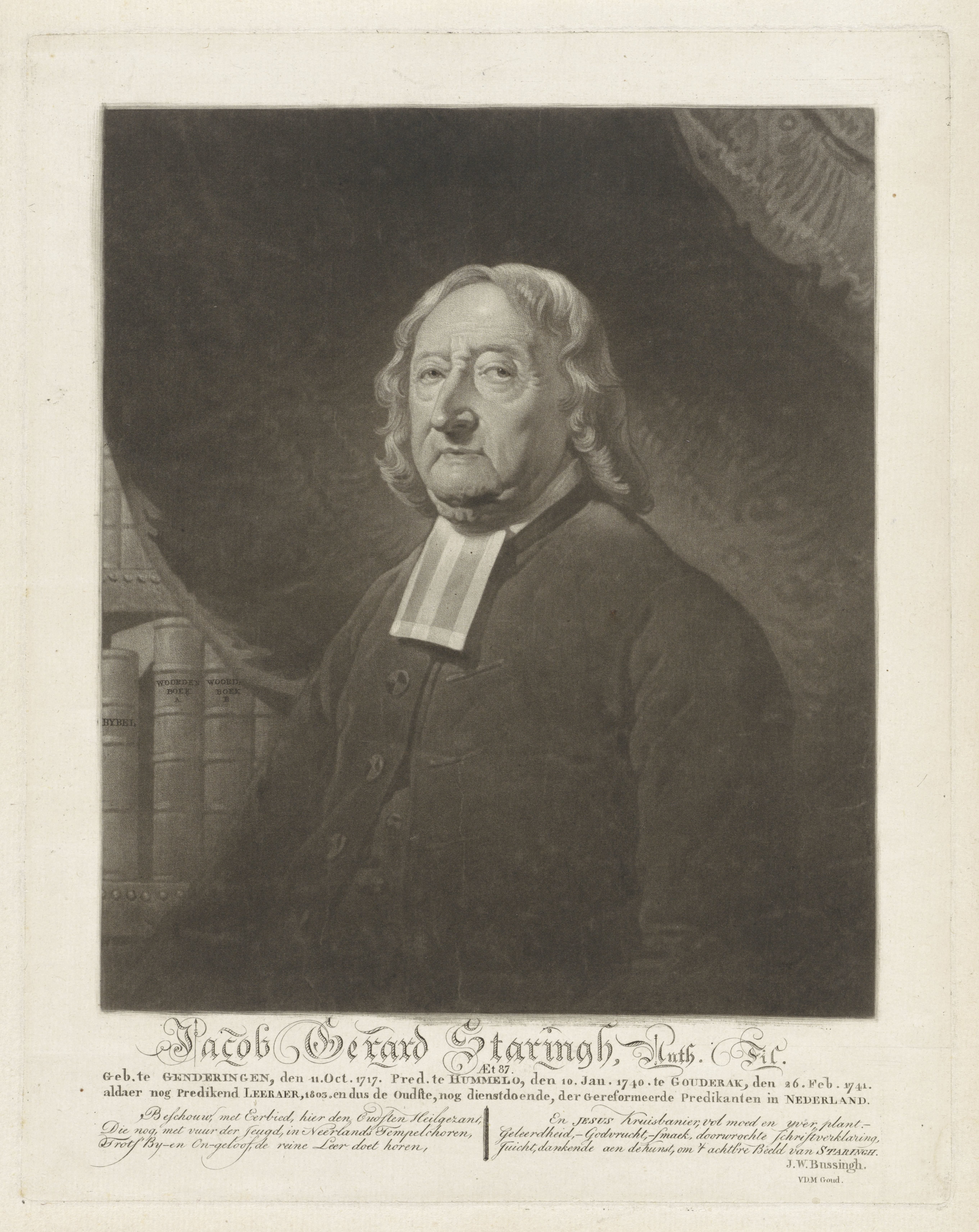 Portret van Jacobus Gerardus Staring