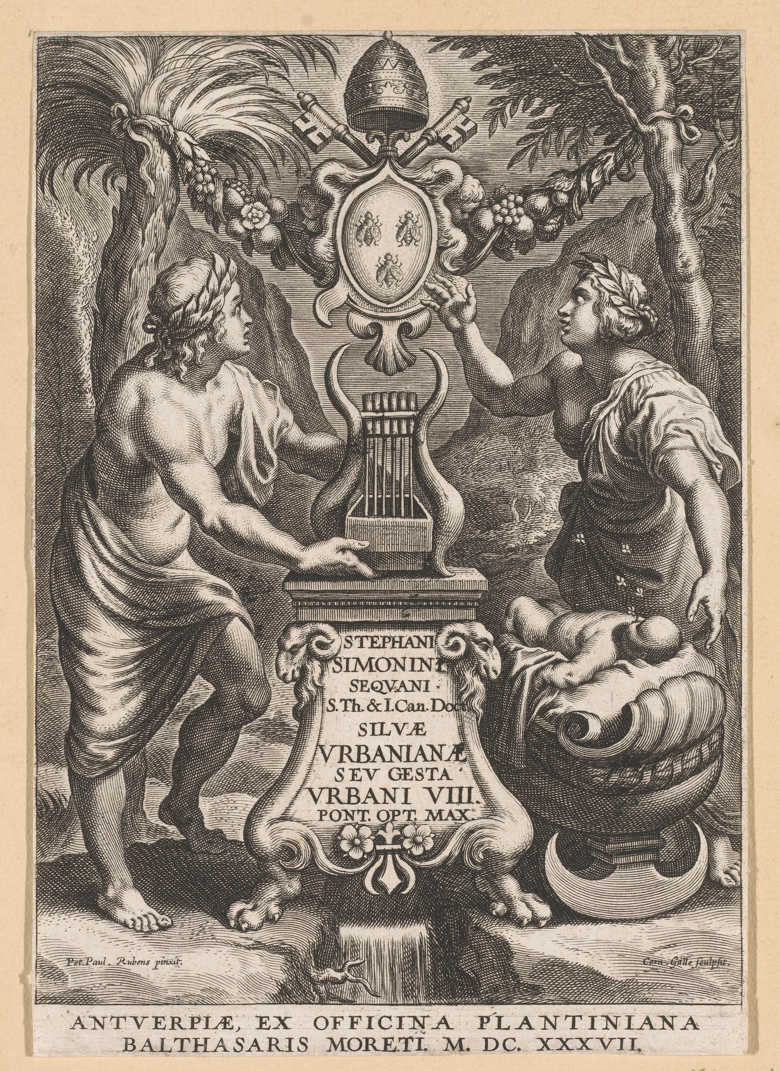 Apollo en Erato bij de bron van Hippocrene