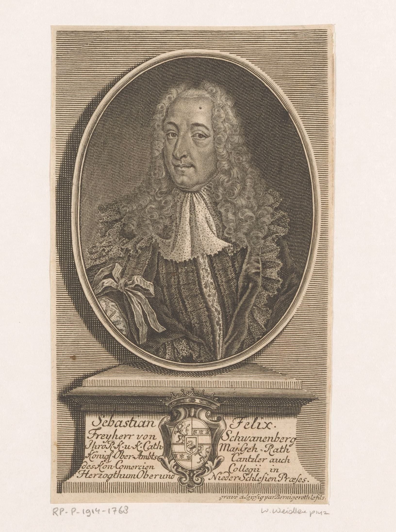 Portret van Sebastian Felix, Freiherr von Schwanenberg