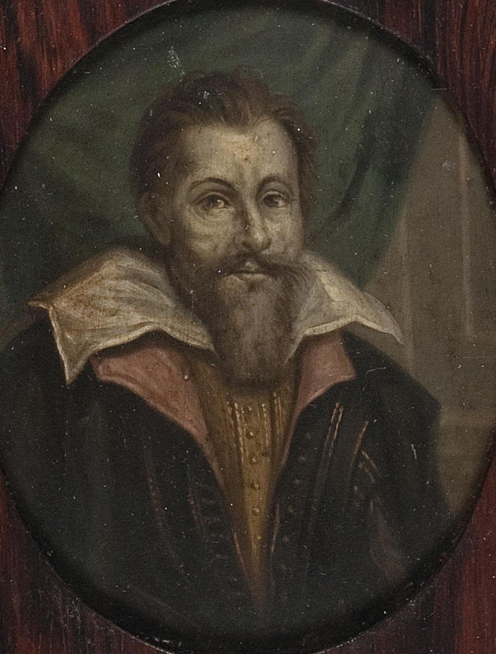 Portret van Dominicus Baudius (1561-1613). Hoogleraar in de welsprekendheid, de geschiedenis en de rechten te Leiden