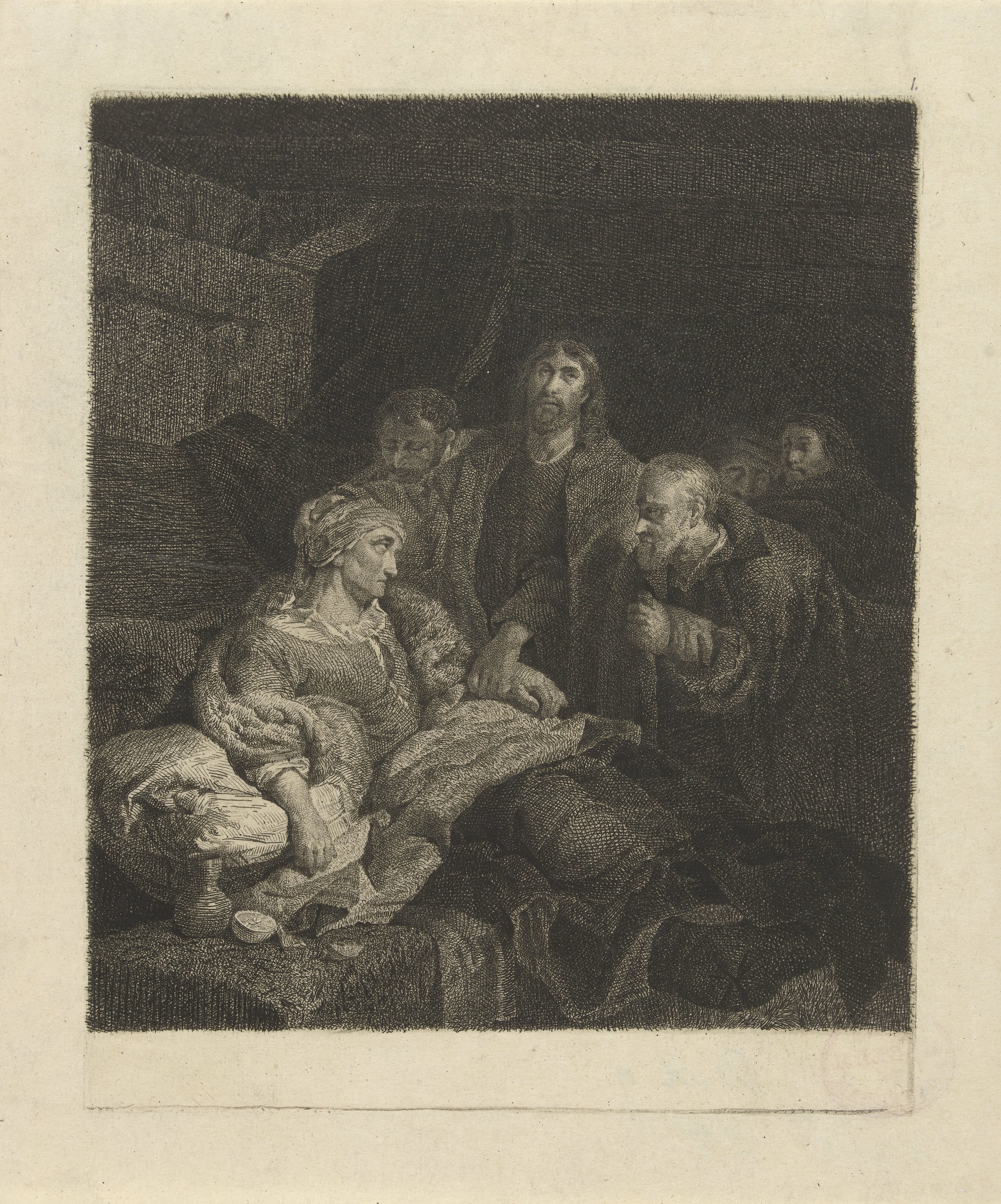 Christus geneest de schoonmoeder van Petrus