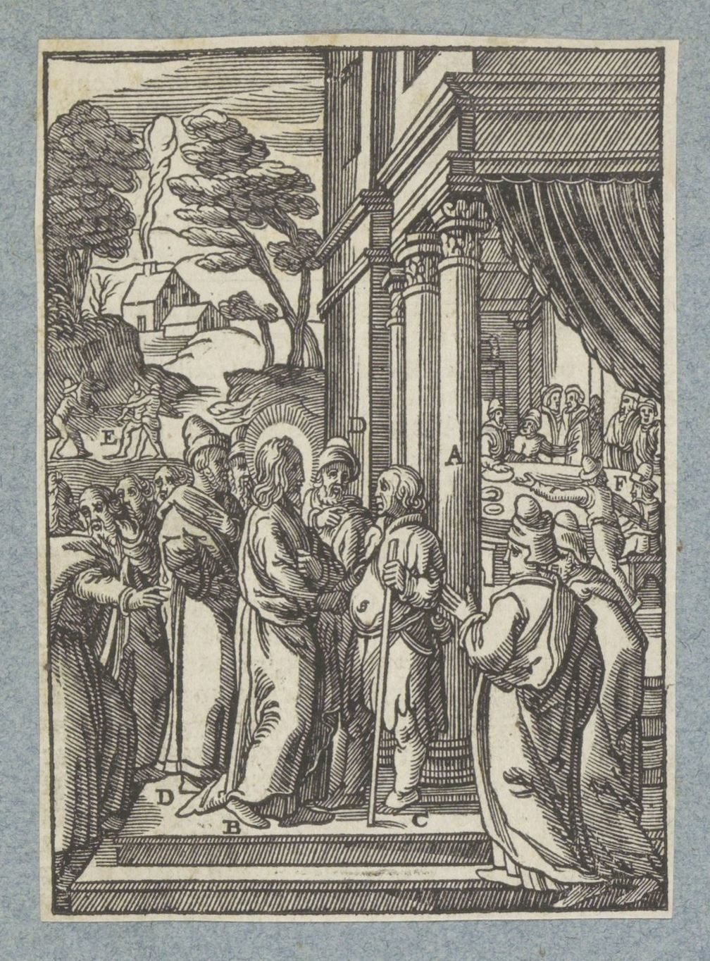 Christus geneest een man met waterzucht op sabbat