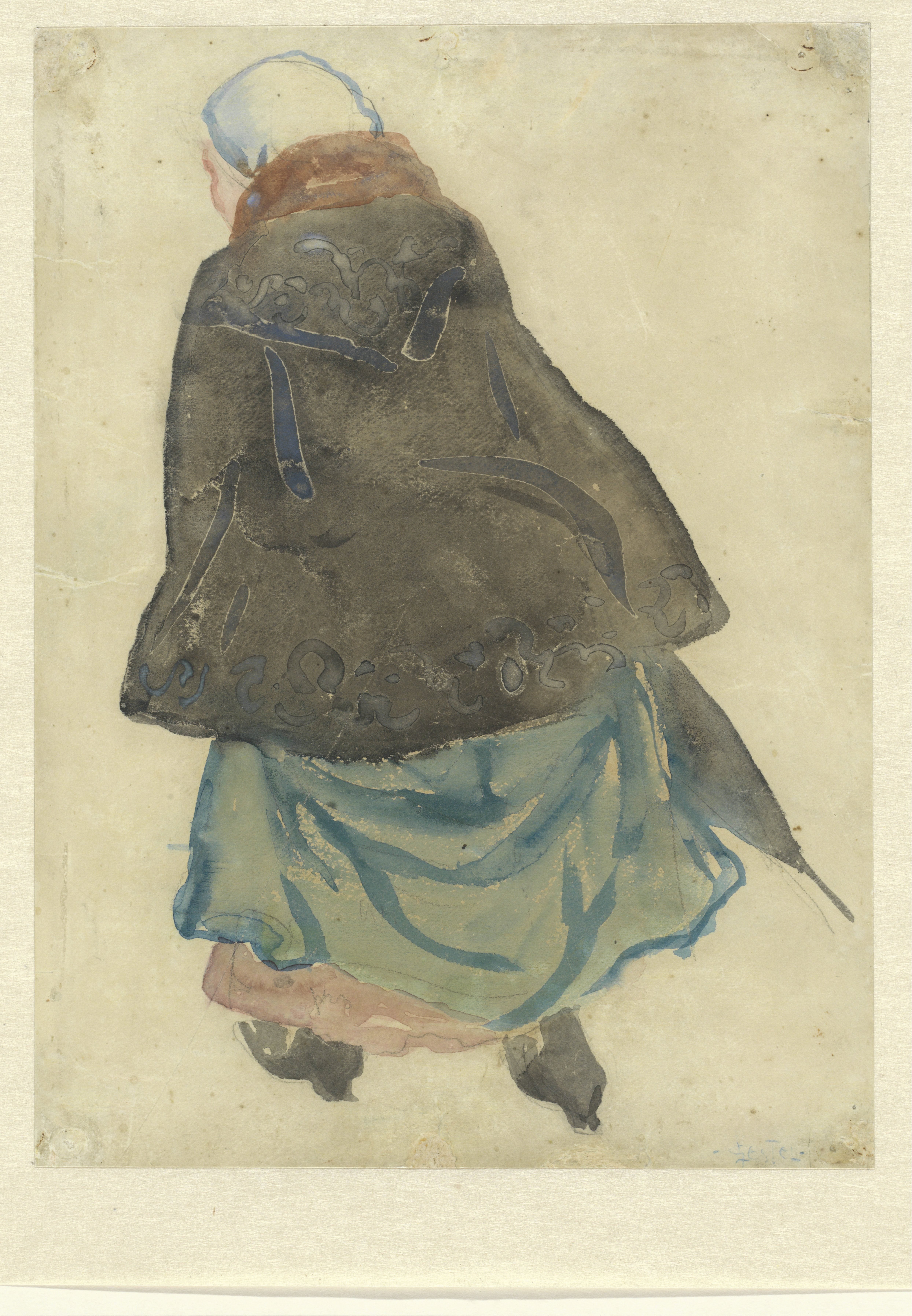 Lopende vrouw