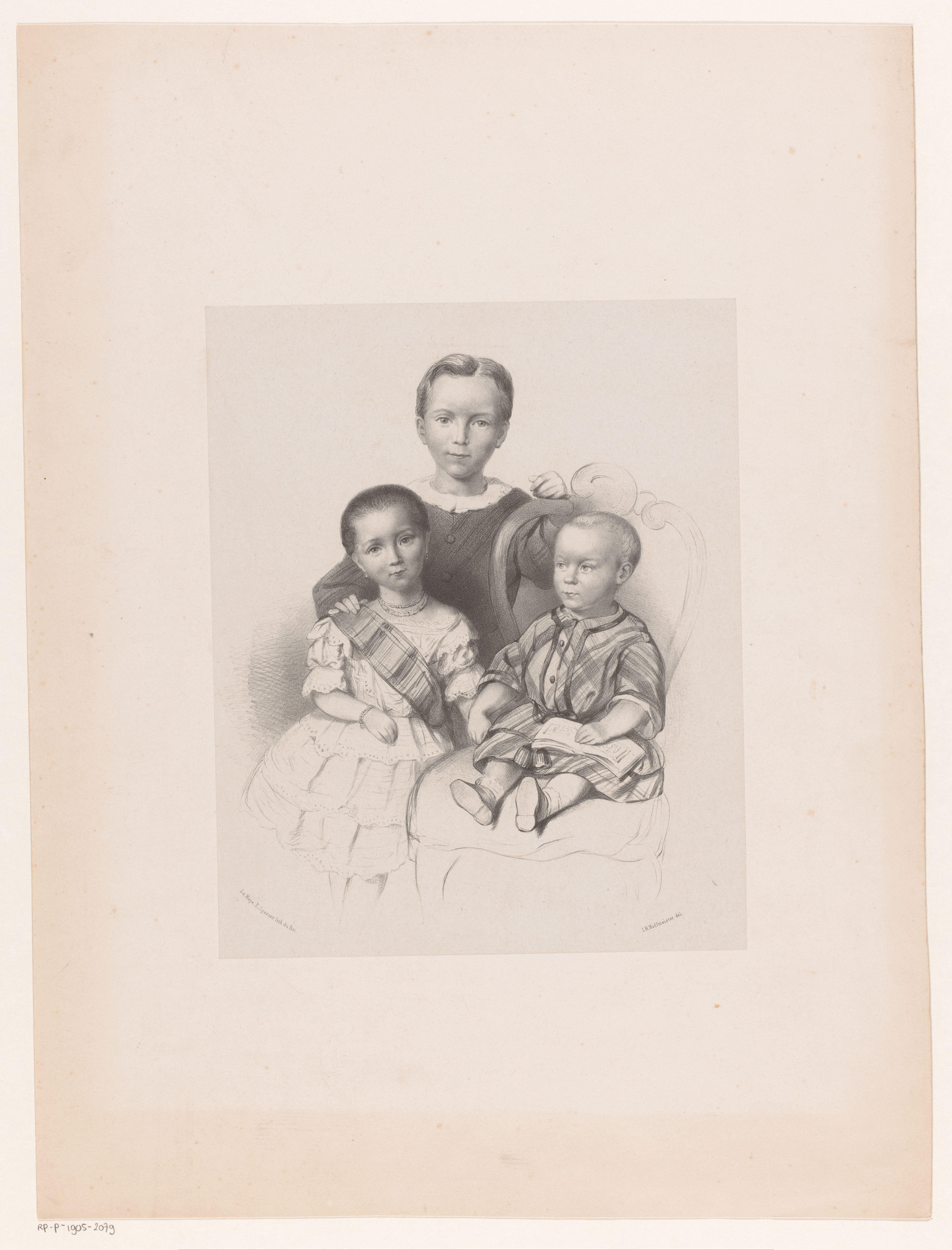 Portret van drie kinderen Van Rappard