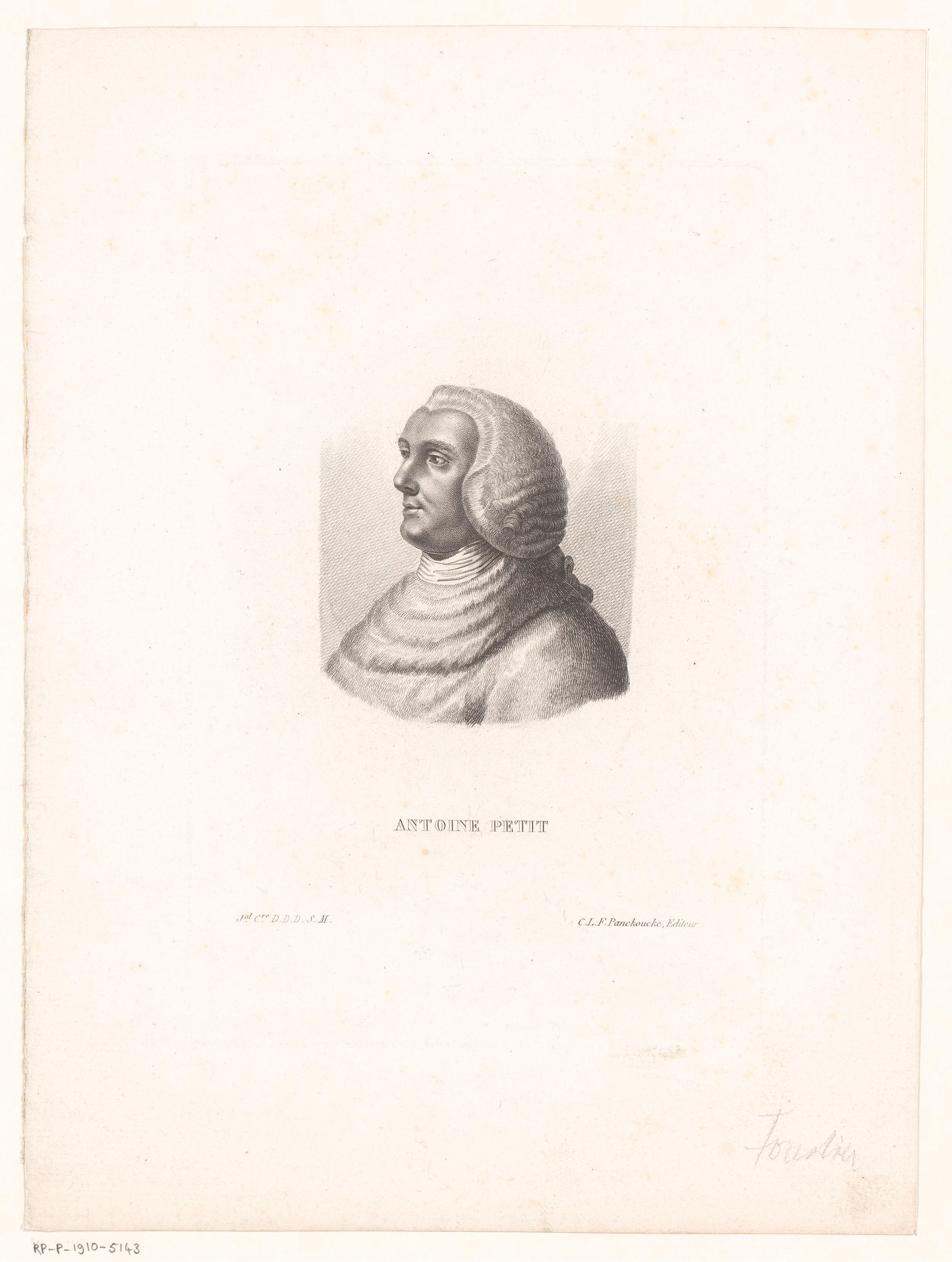 Portret van Antoine Petit