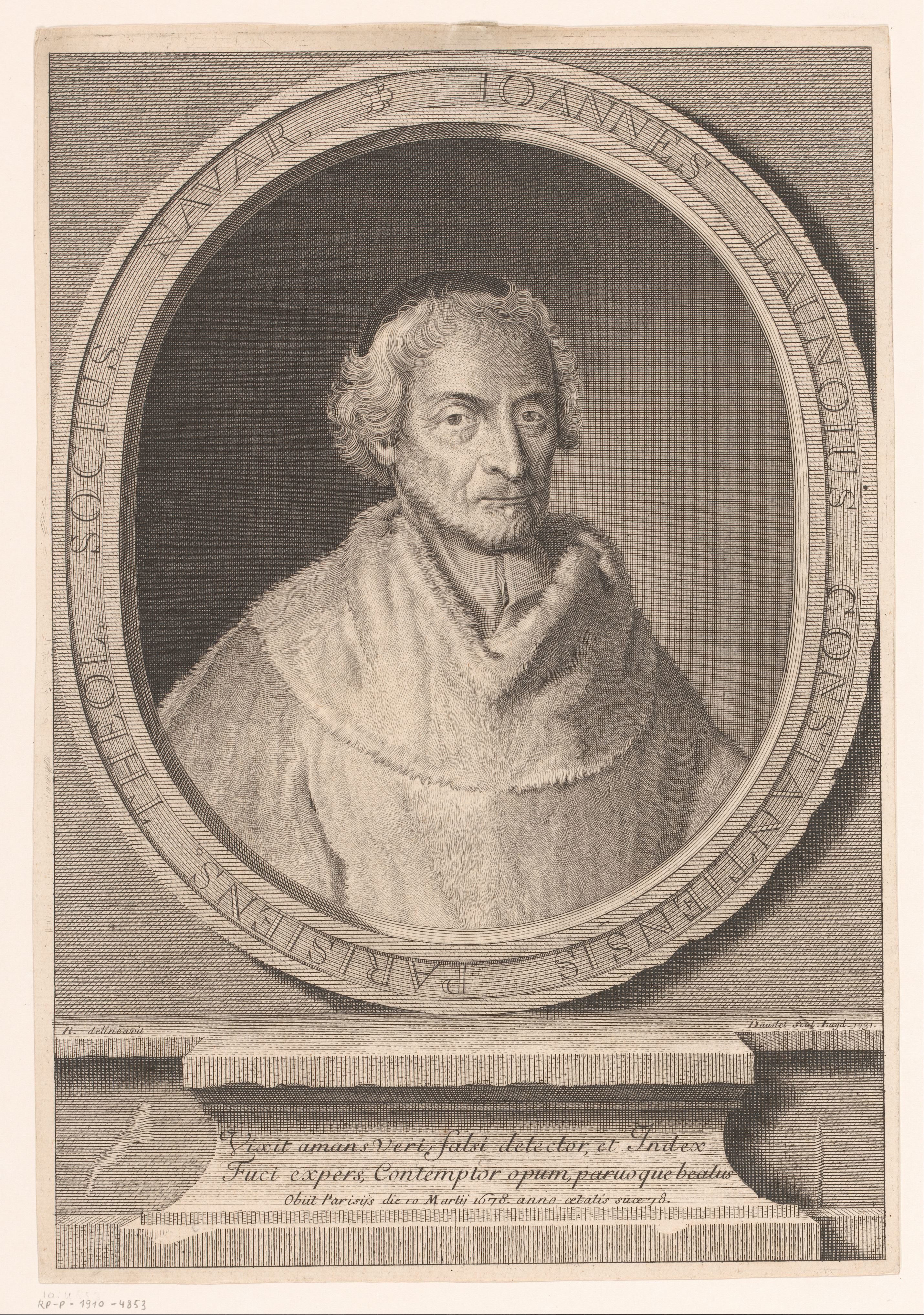 Portret van Jean de Launoy