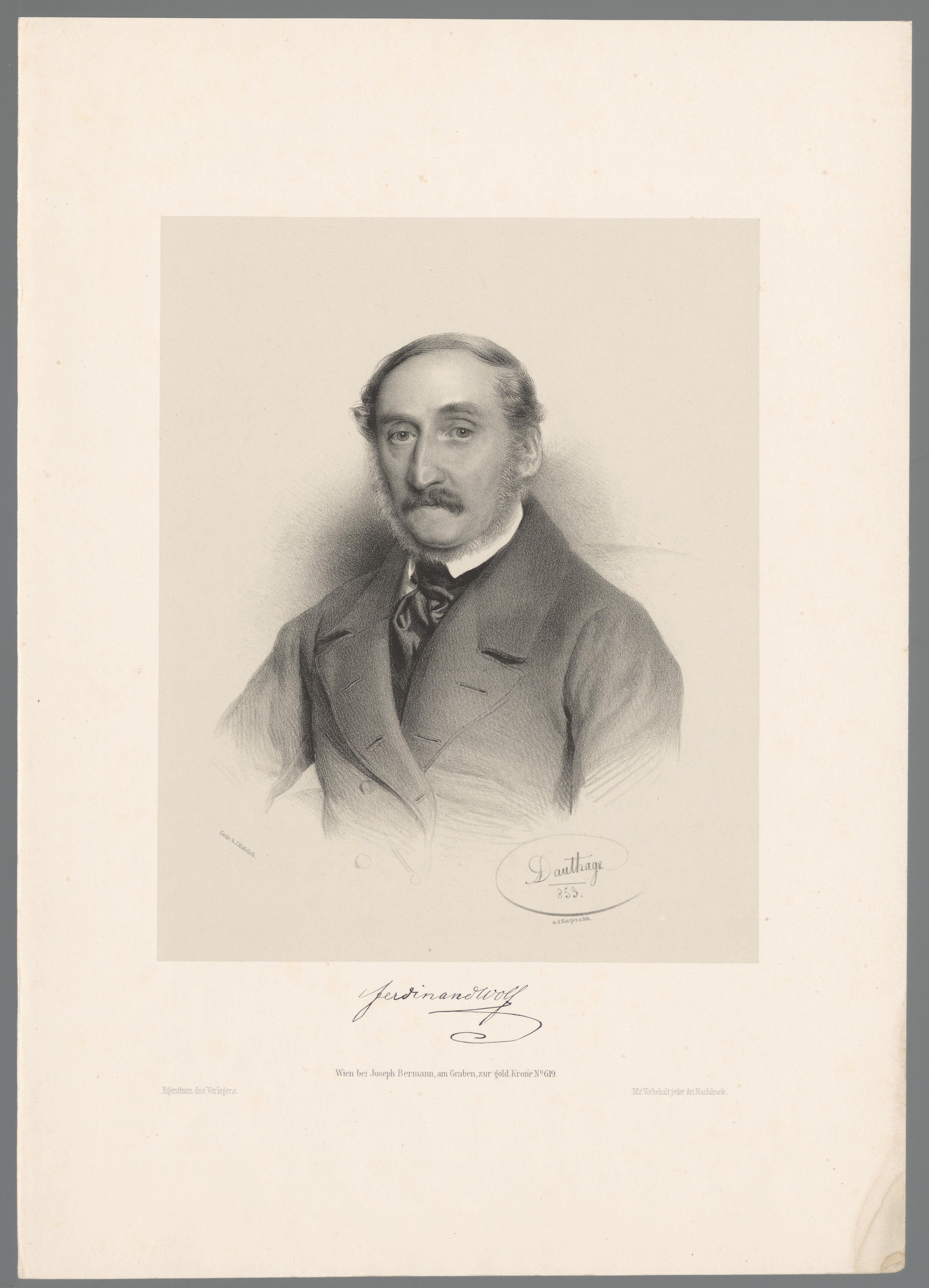 Portret van Ferdinand Wolf