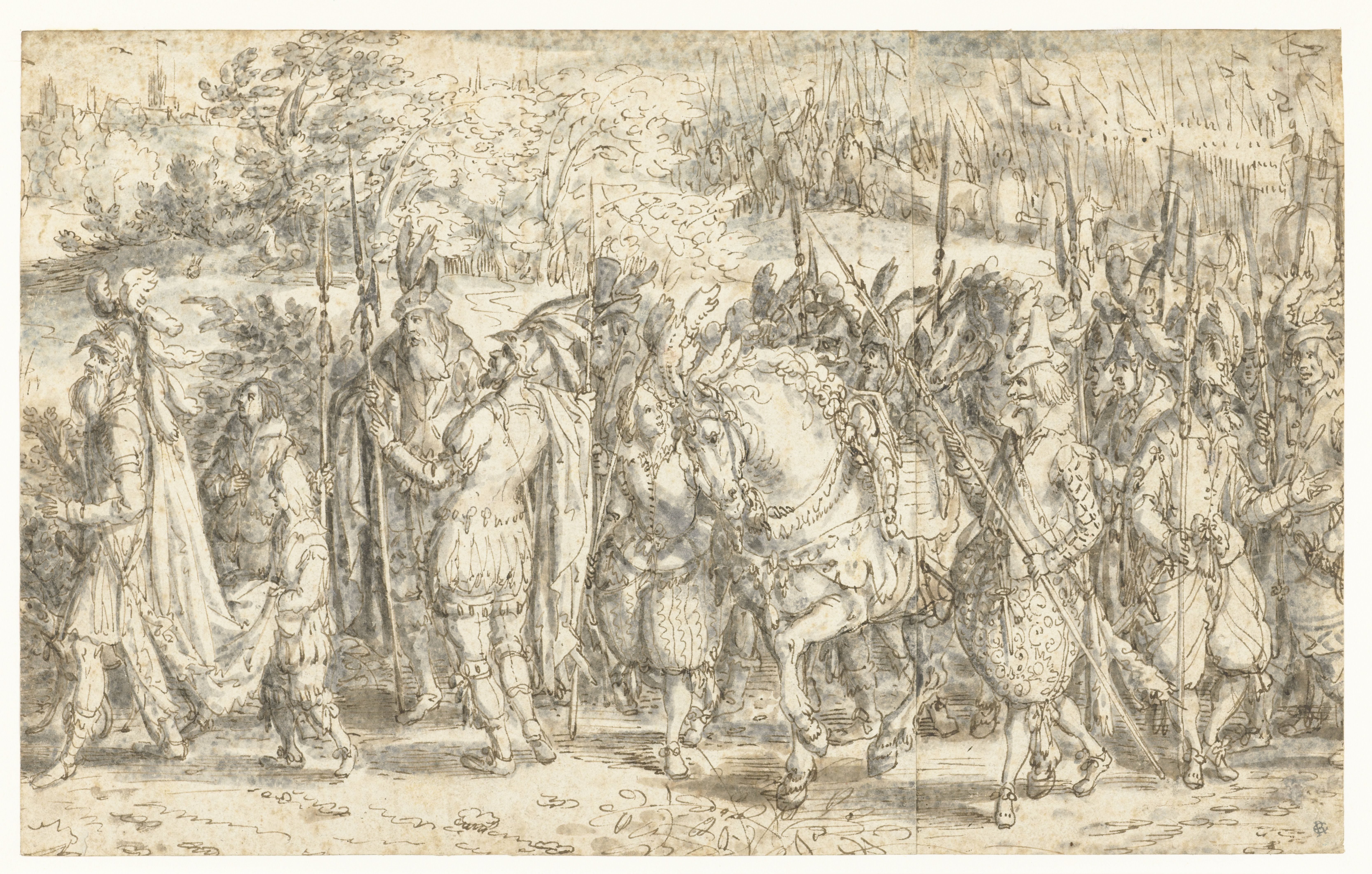 Quintus Fabius Maximus Meeting his Son on Foot