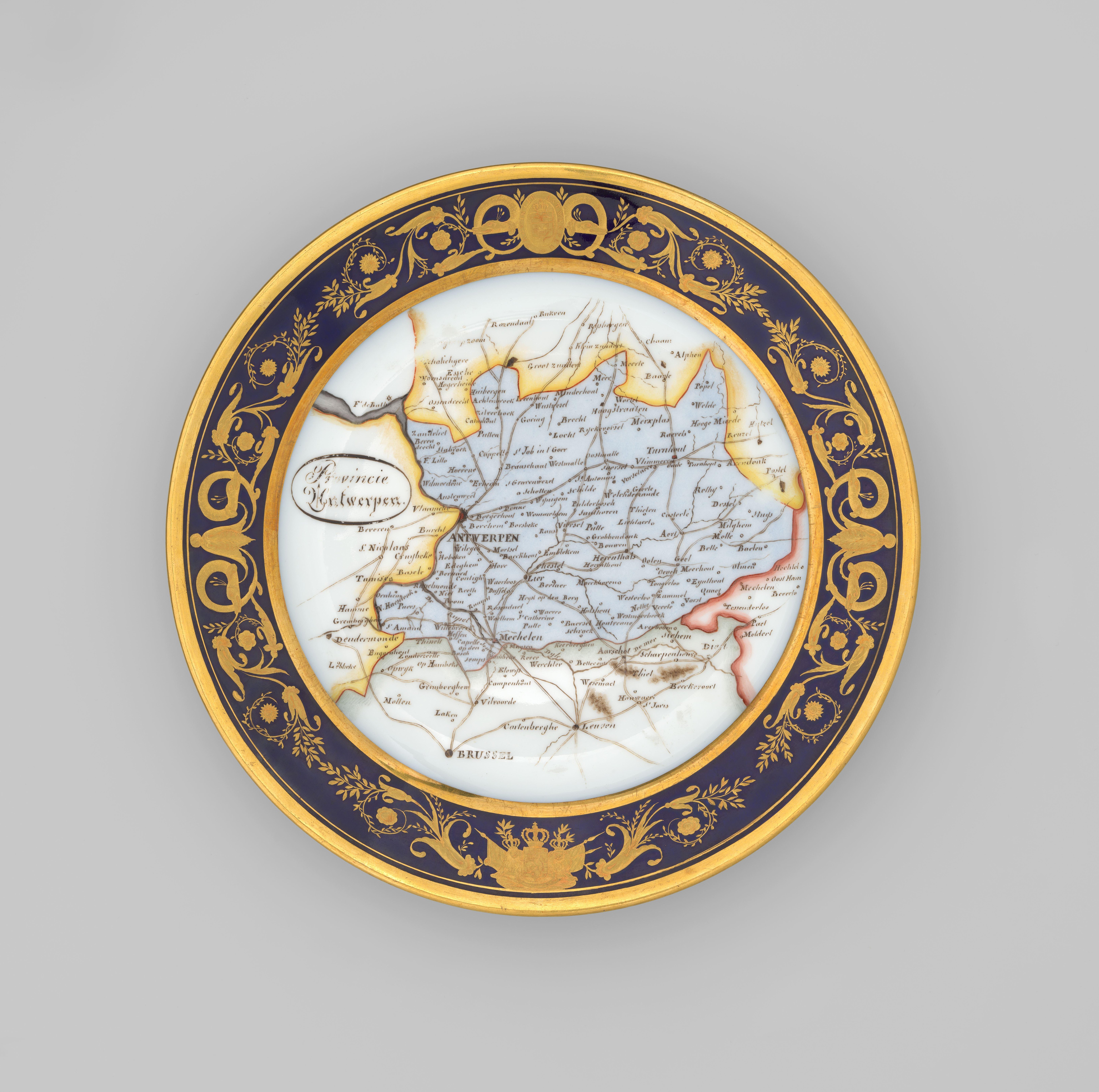 18 borden met het decor van een Nederlandse provincie