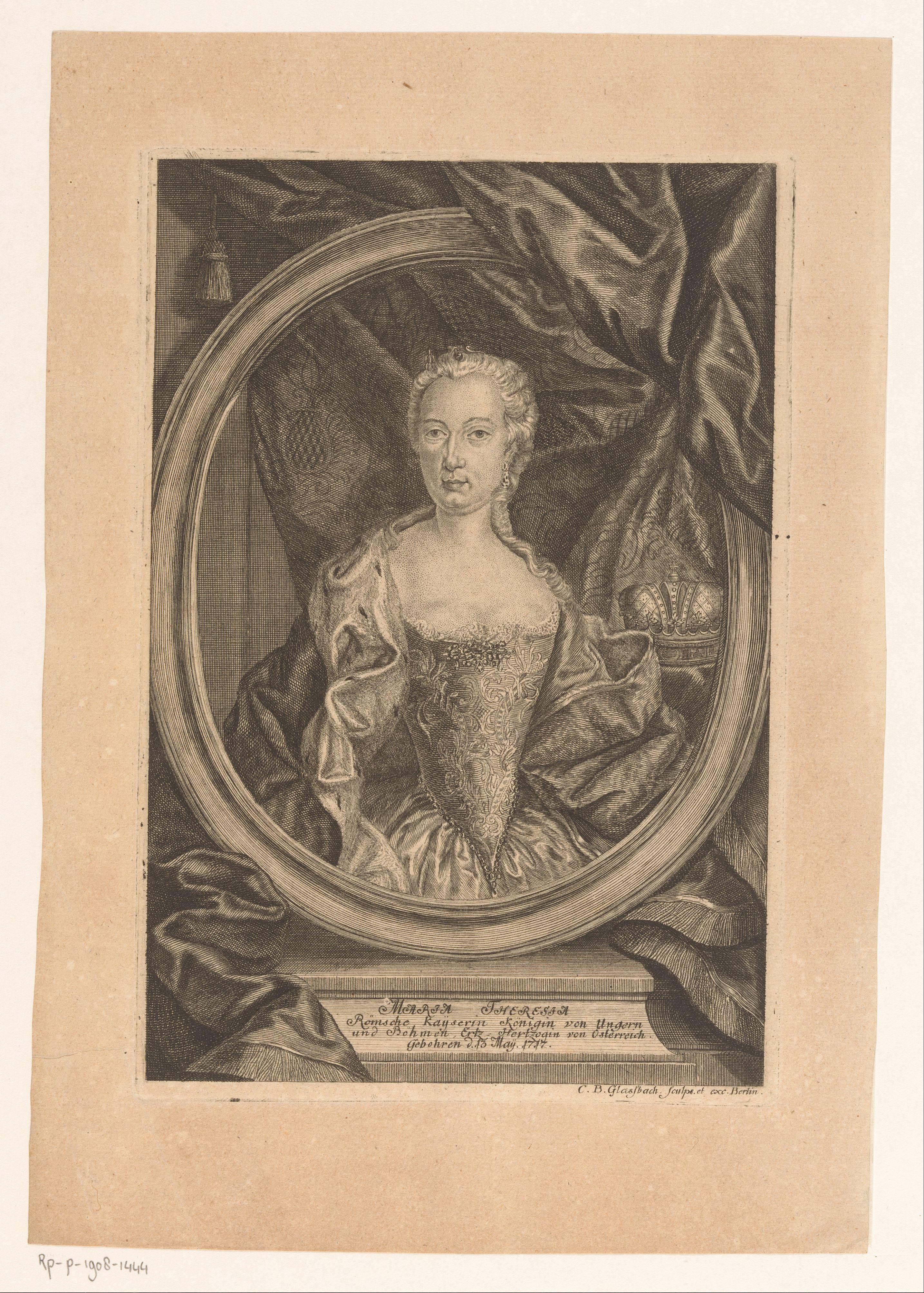 Portret van Maria Theresia