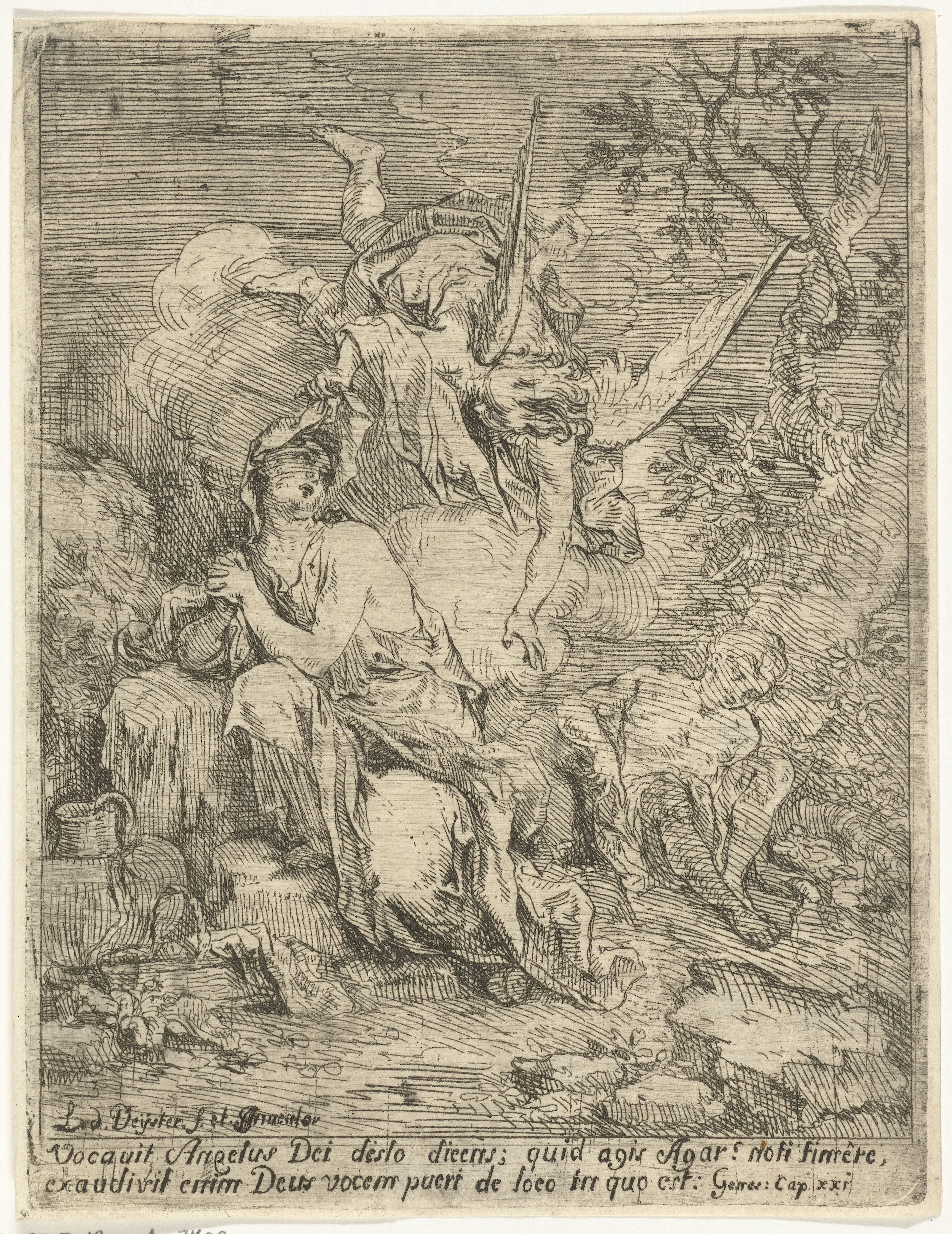 Hagar en Ismaël in de woestijn