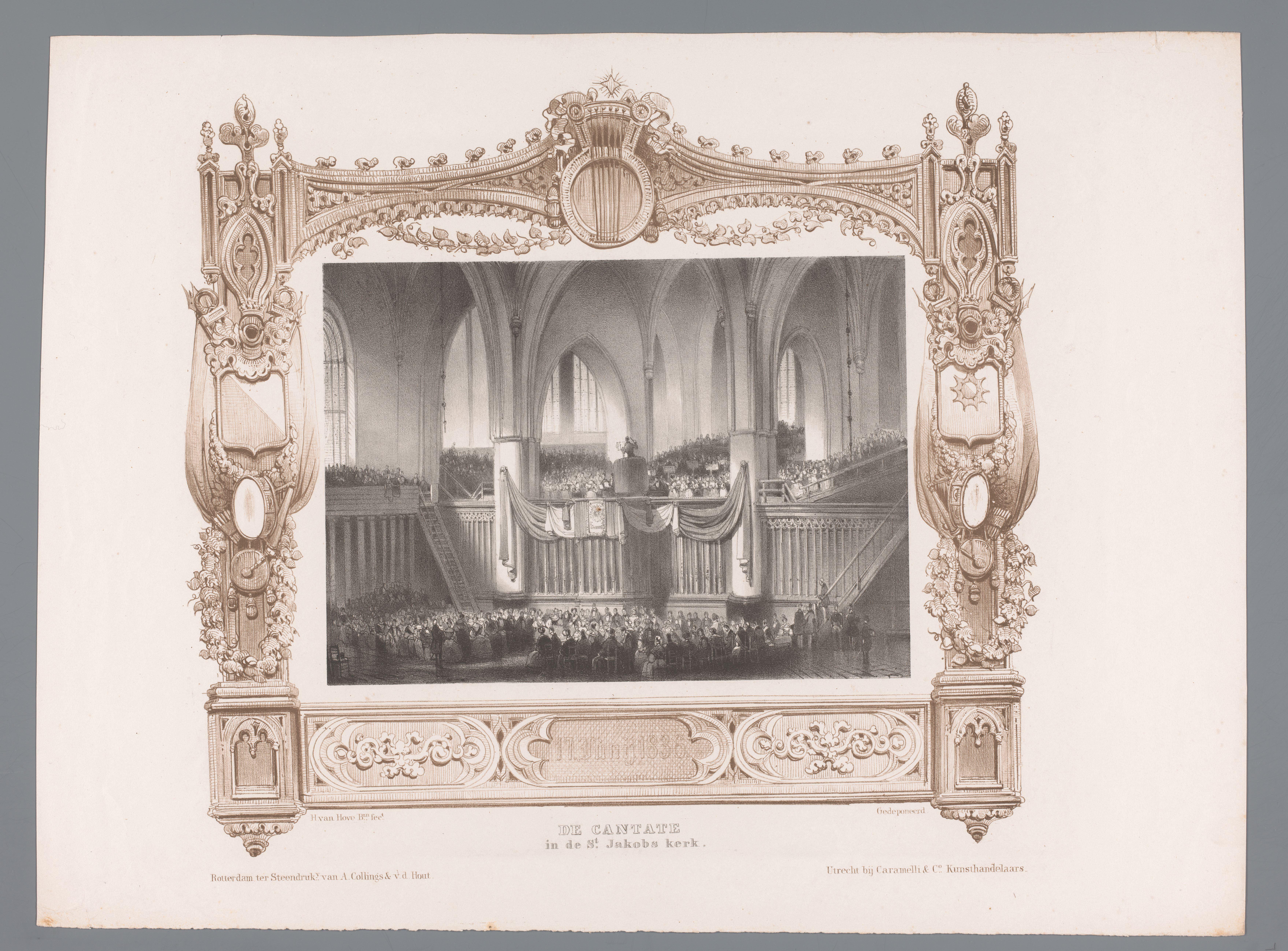 Cantate in de Sint Jacobs kerk, 17 juni 1836