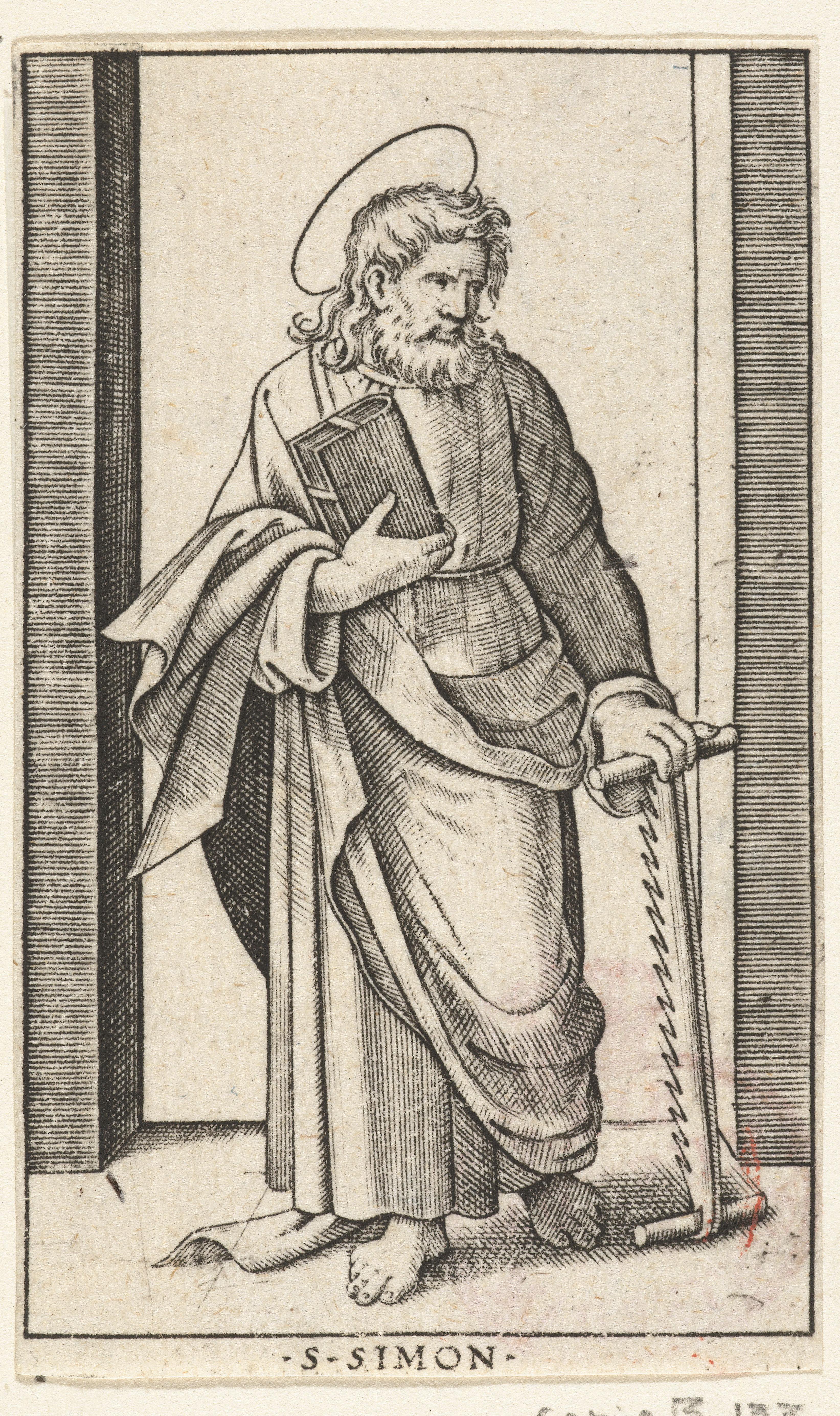 Apostel Simon Zelotes met zaag