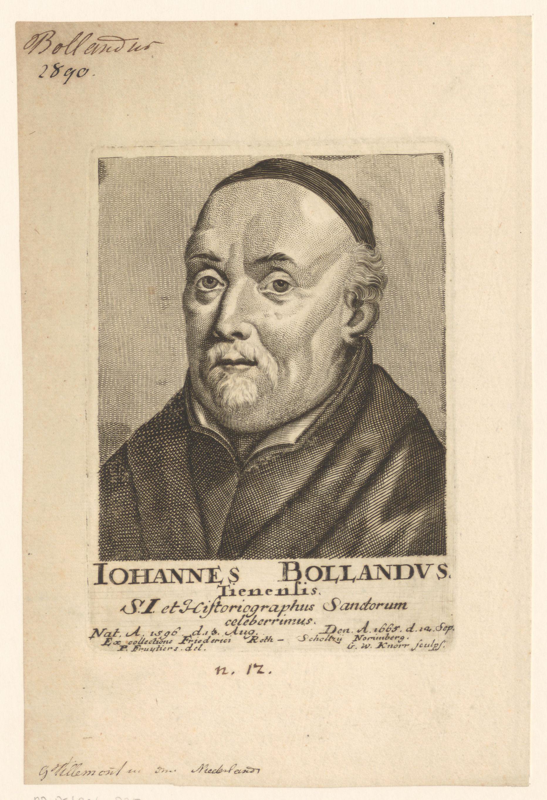Portret van Johannes Bolland