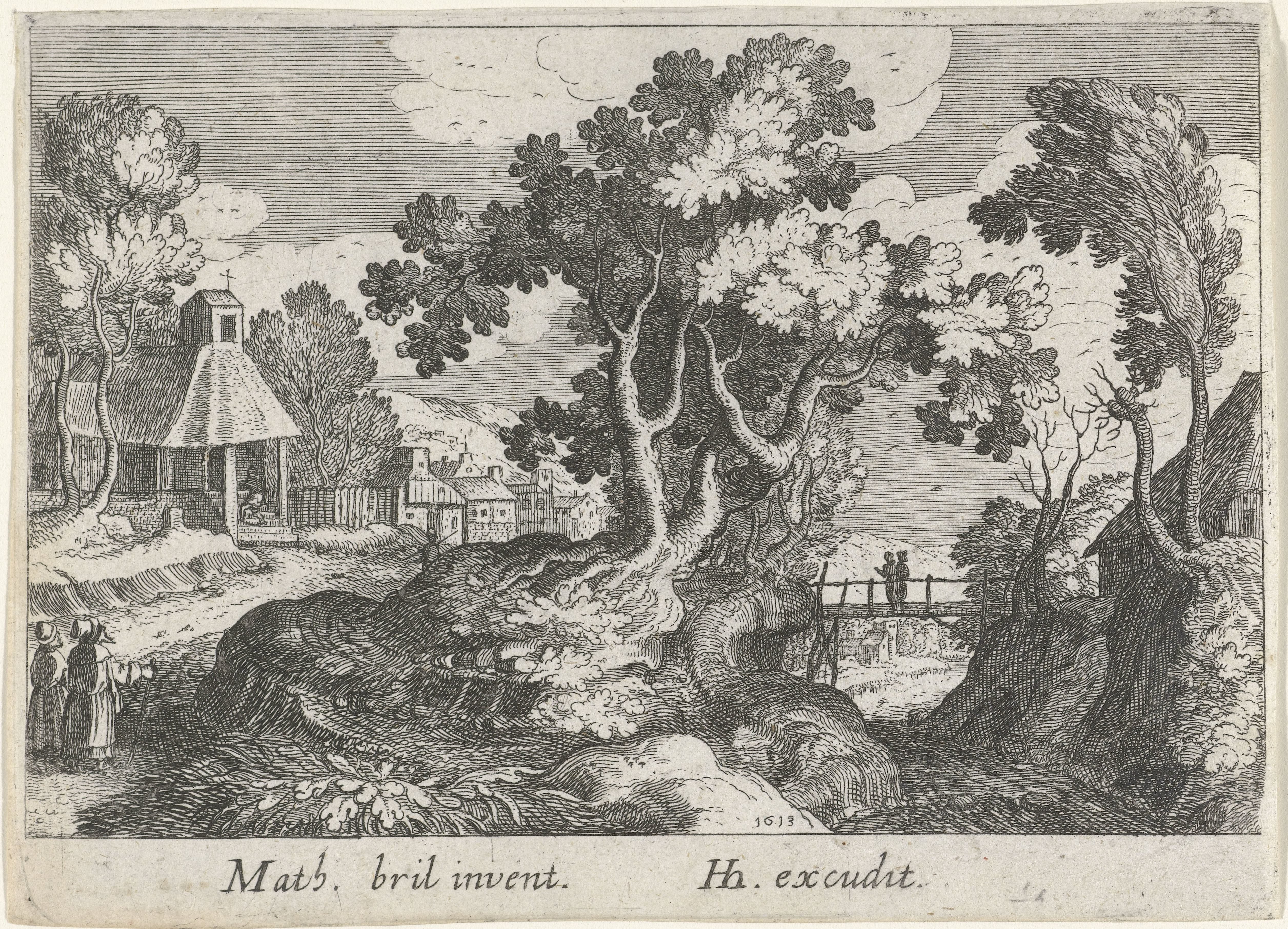 Landschap met een boom