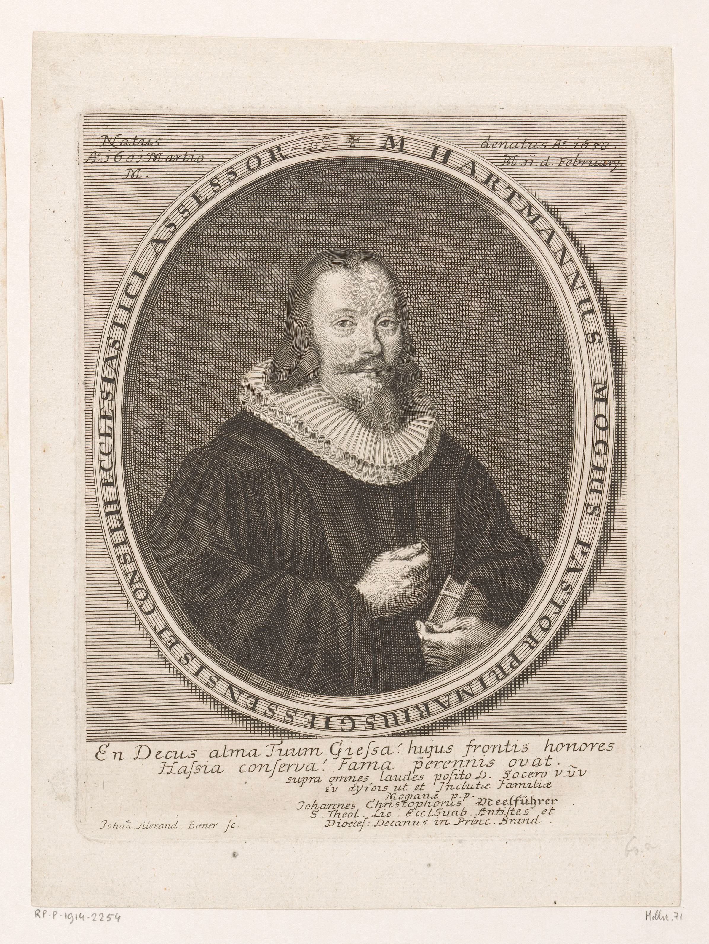 Portret van Hartmann Mogen