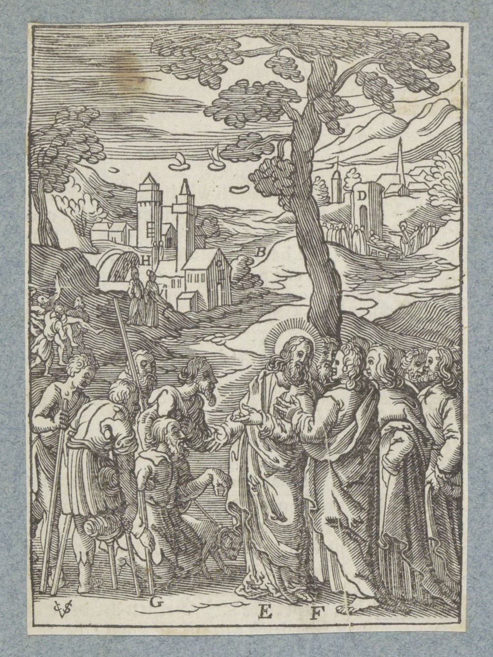 Christus antwoordt de boodschappers van Johannes
