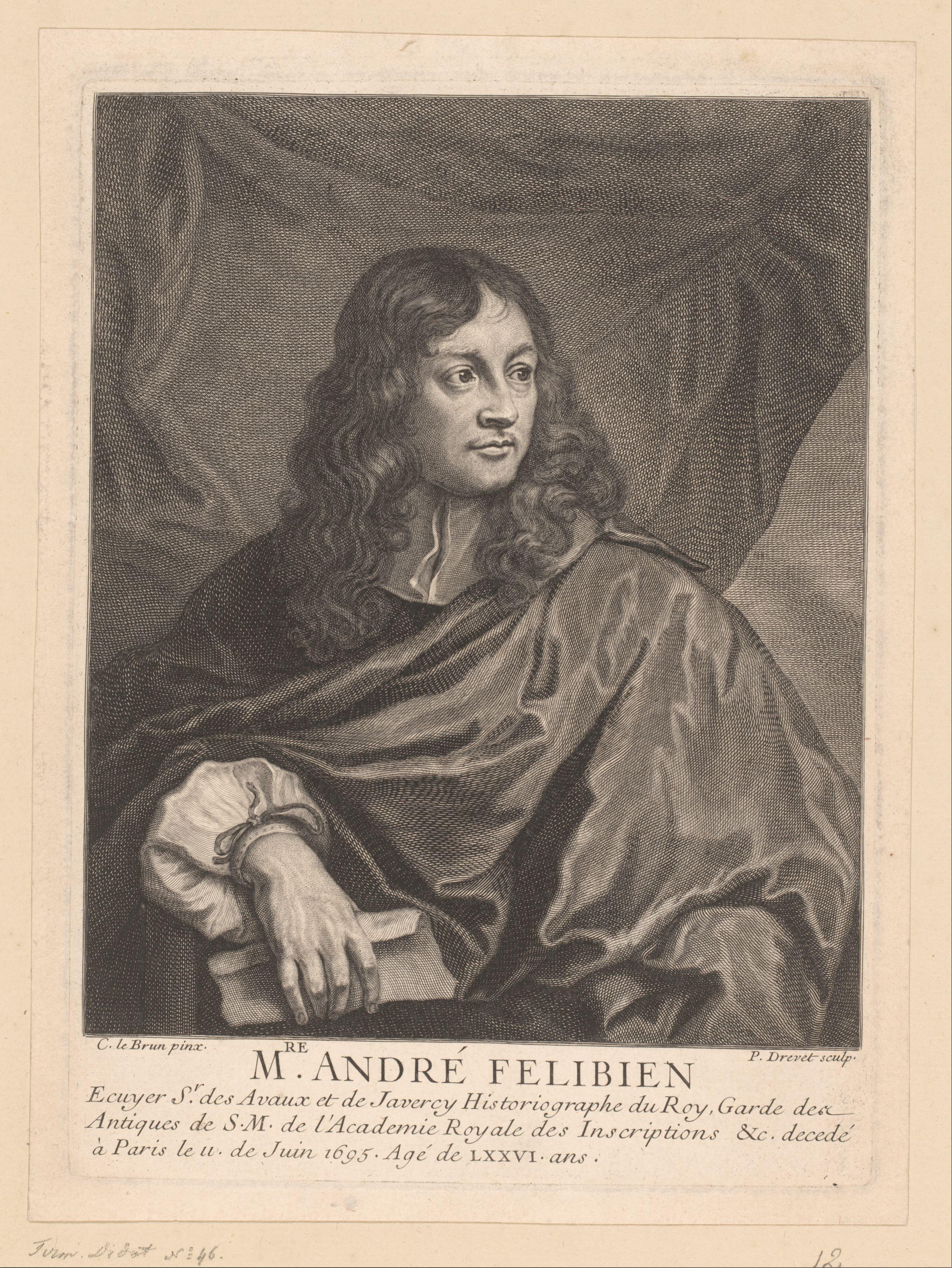 Portret van André Félibien