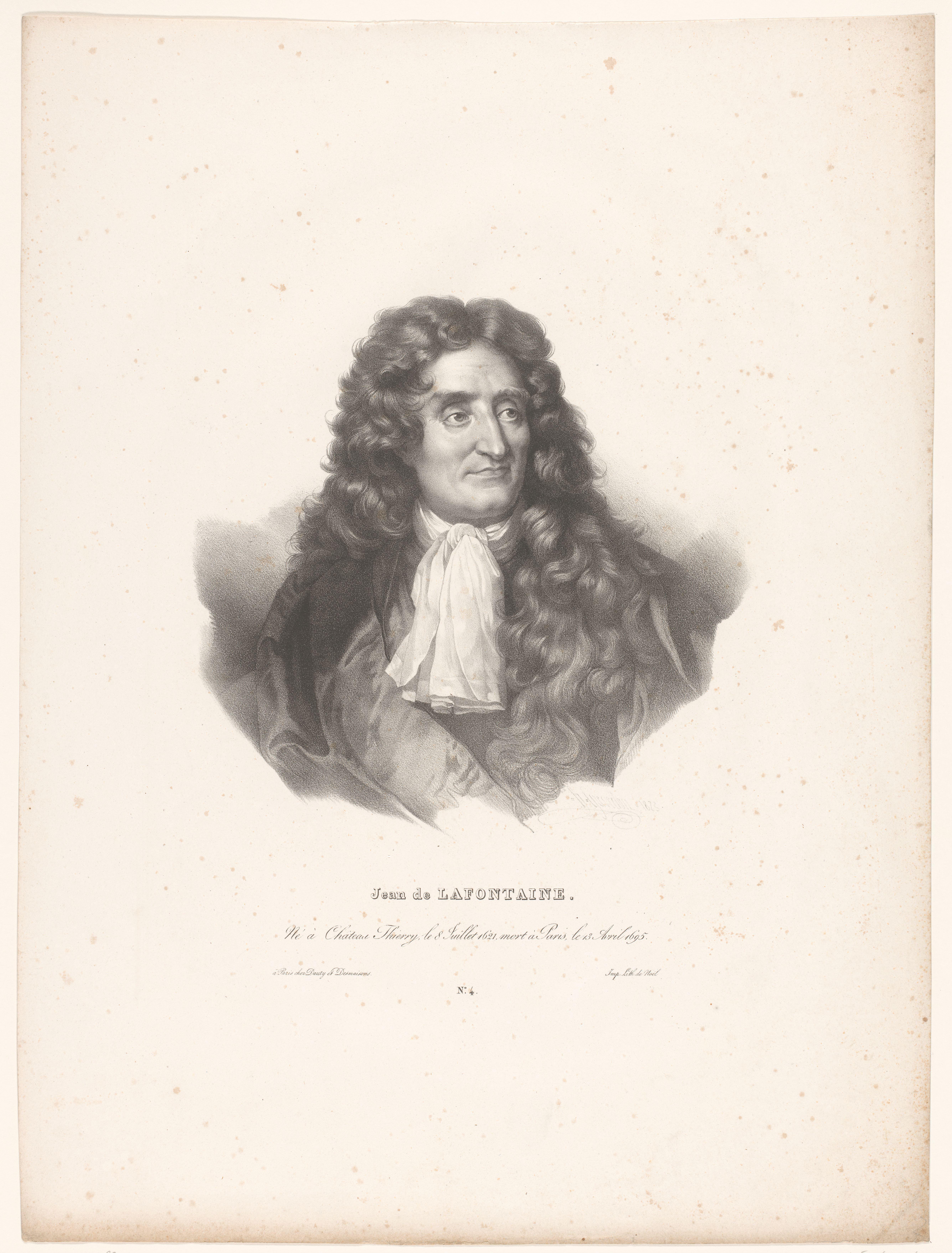 Portret van Jean de La Fontaine