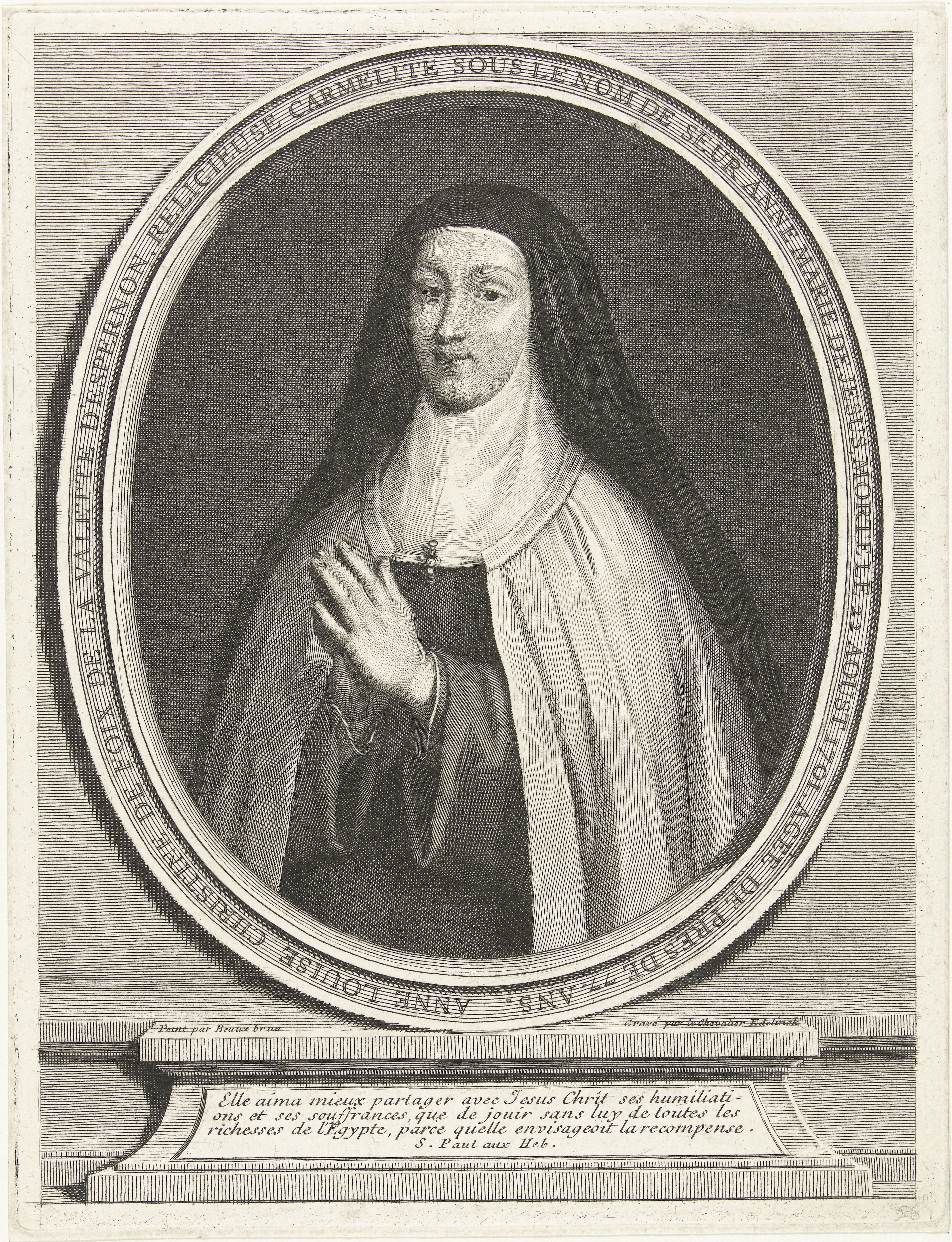 Portret van Anne-Louise-Christine de Foix de la Valette d'Epernon