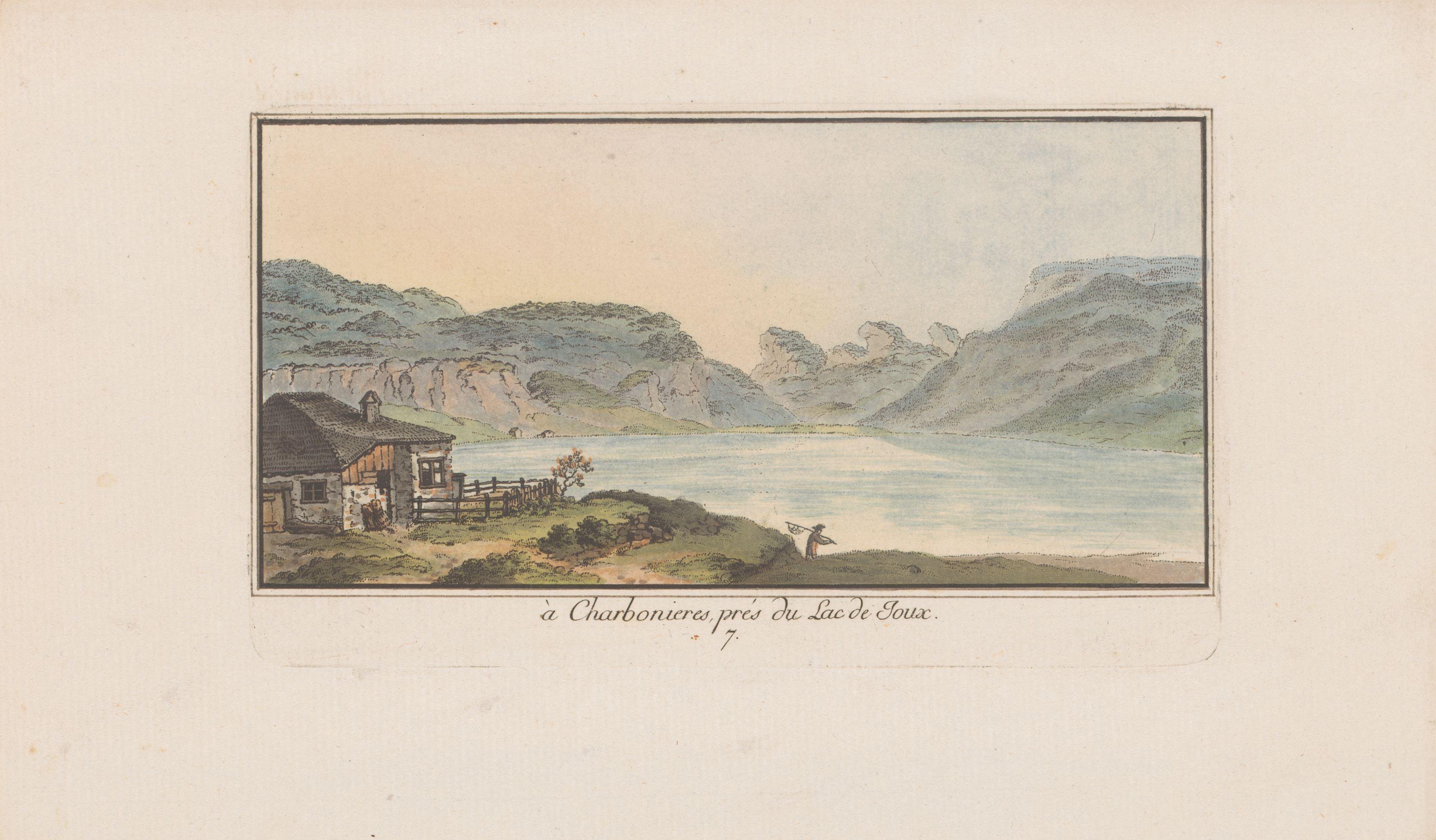 Gezicht op Les Charbonnières aan het Lac de Joux