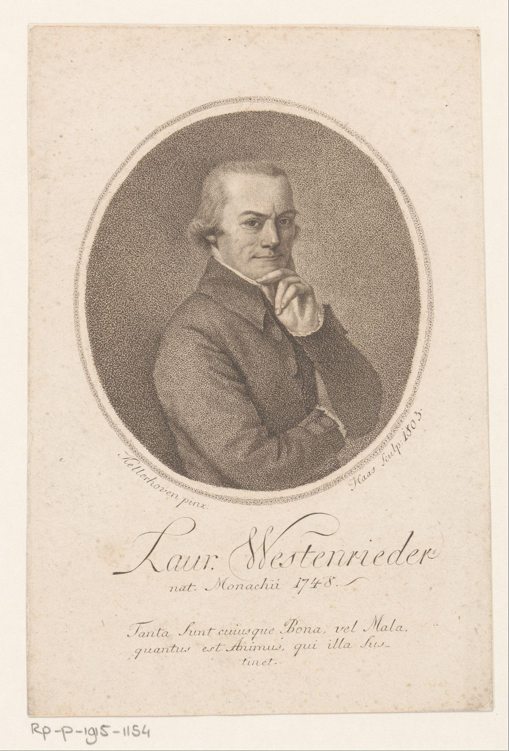 Portret van Lorenz Westenrieder