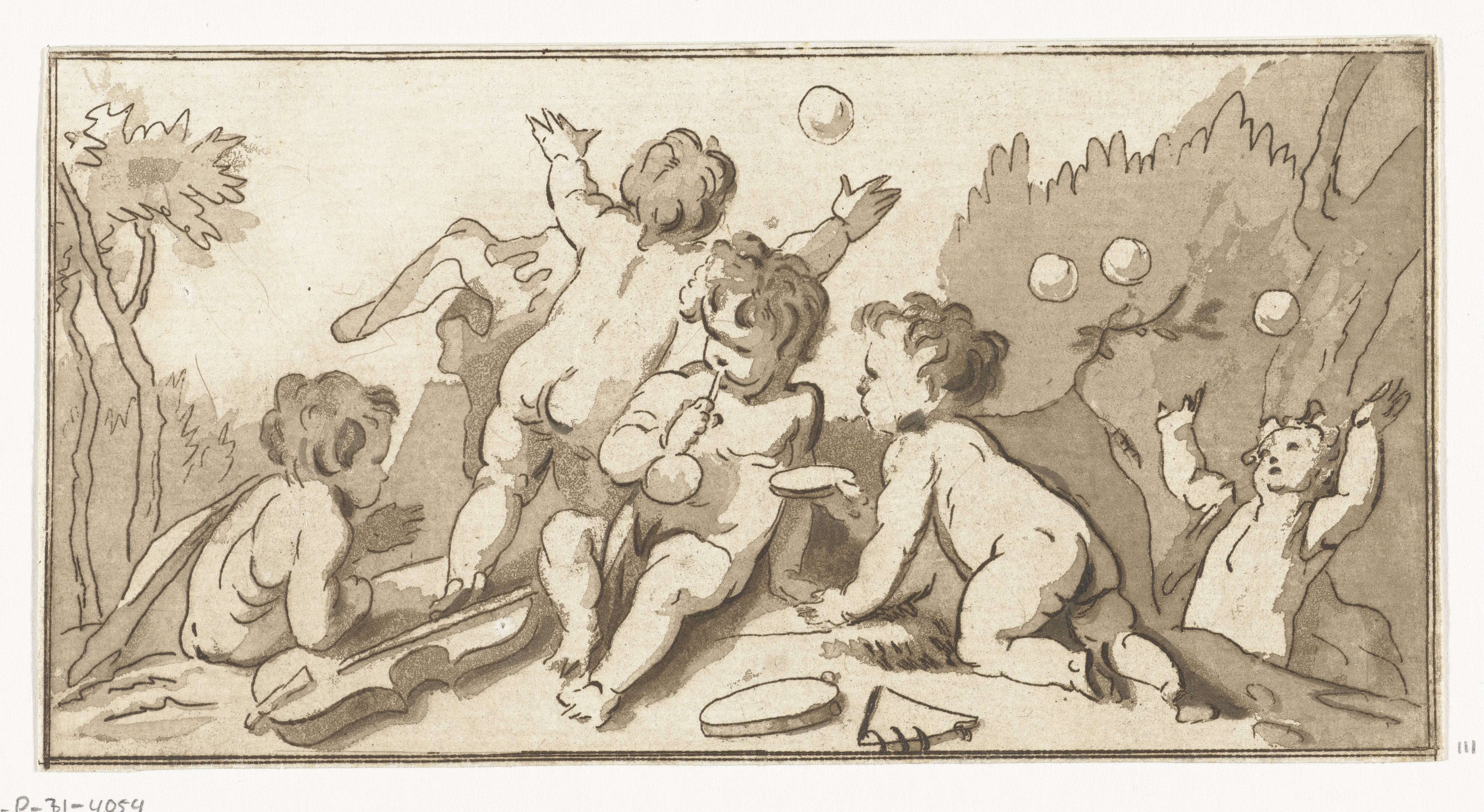 Bellenblazende putti