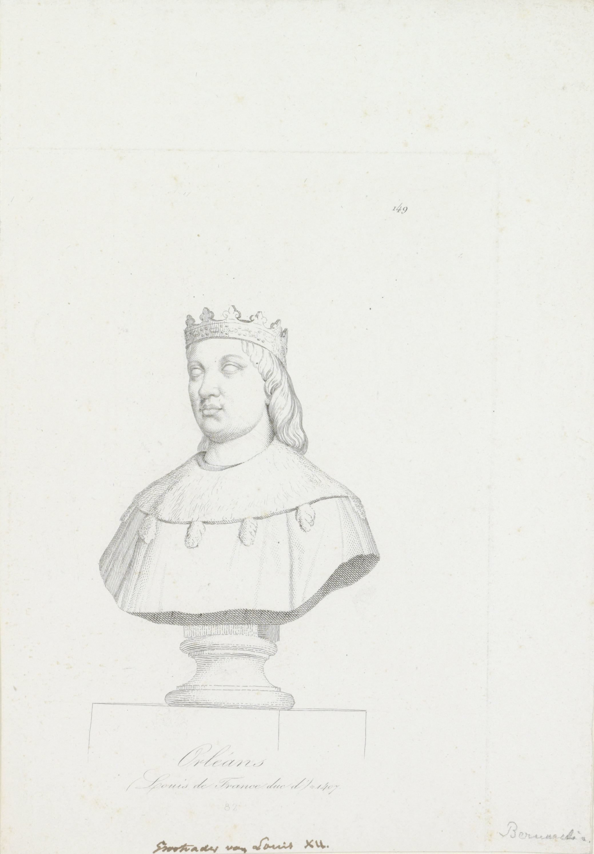 Portretbuste van Lodewijk I van Orléans
