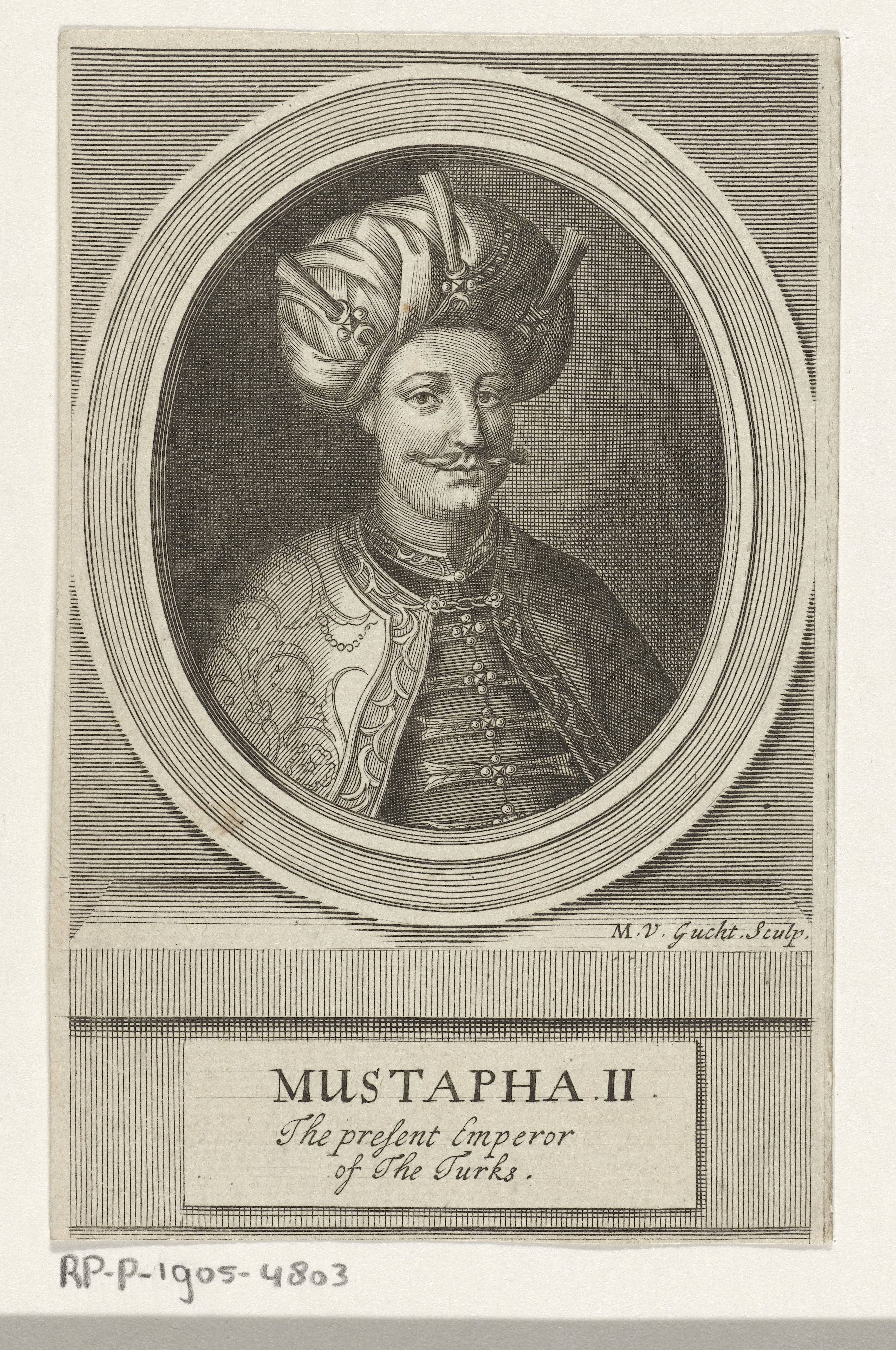 Portret van Mustafa II