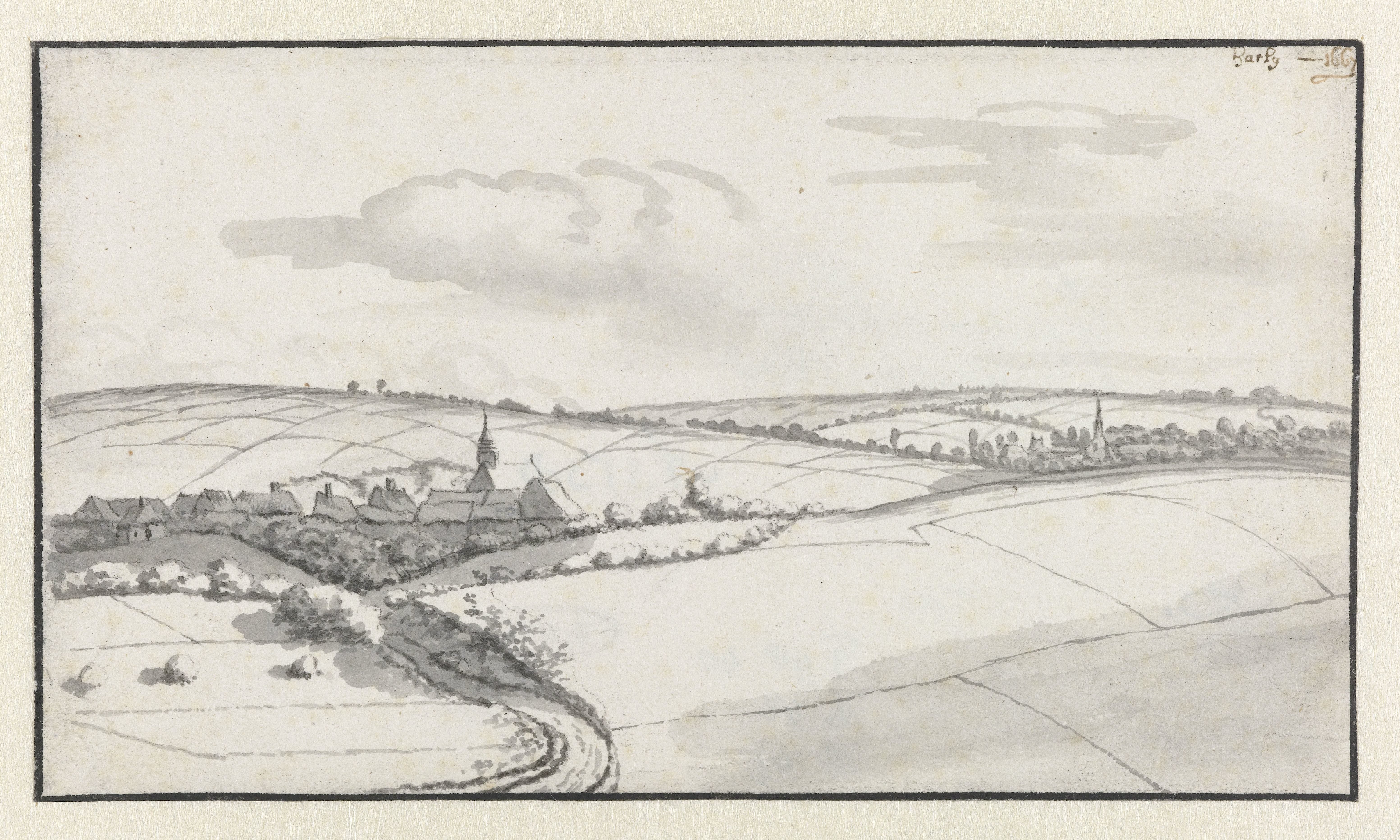 View of the Village of Harly, Aisne, Hauts-de-France