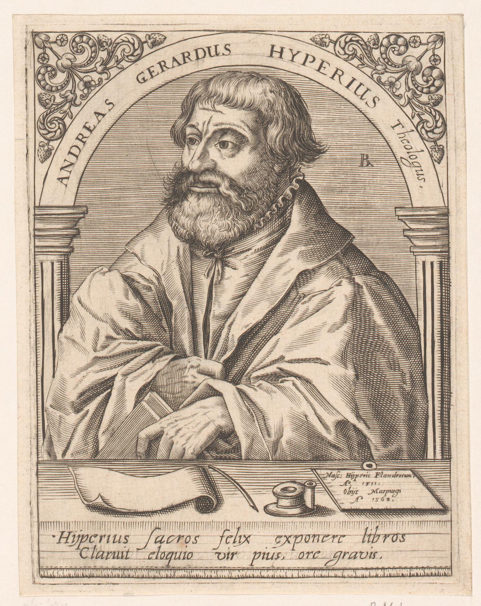 Portret van Andreas Hyperius