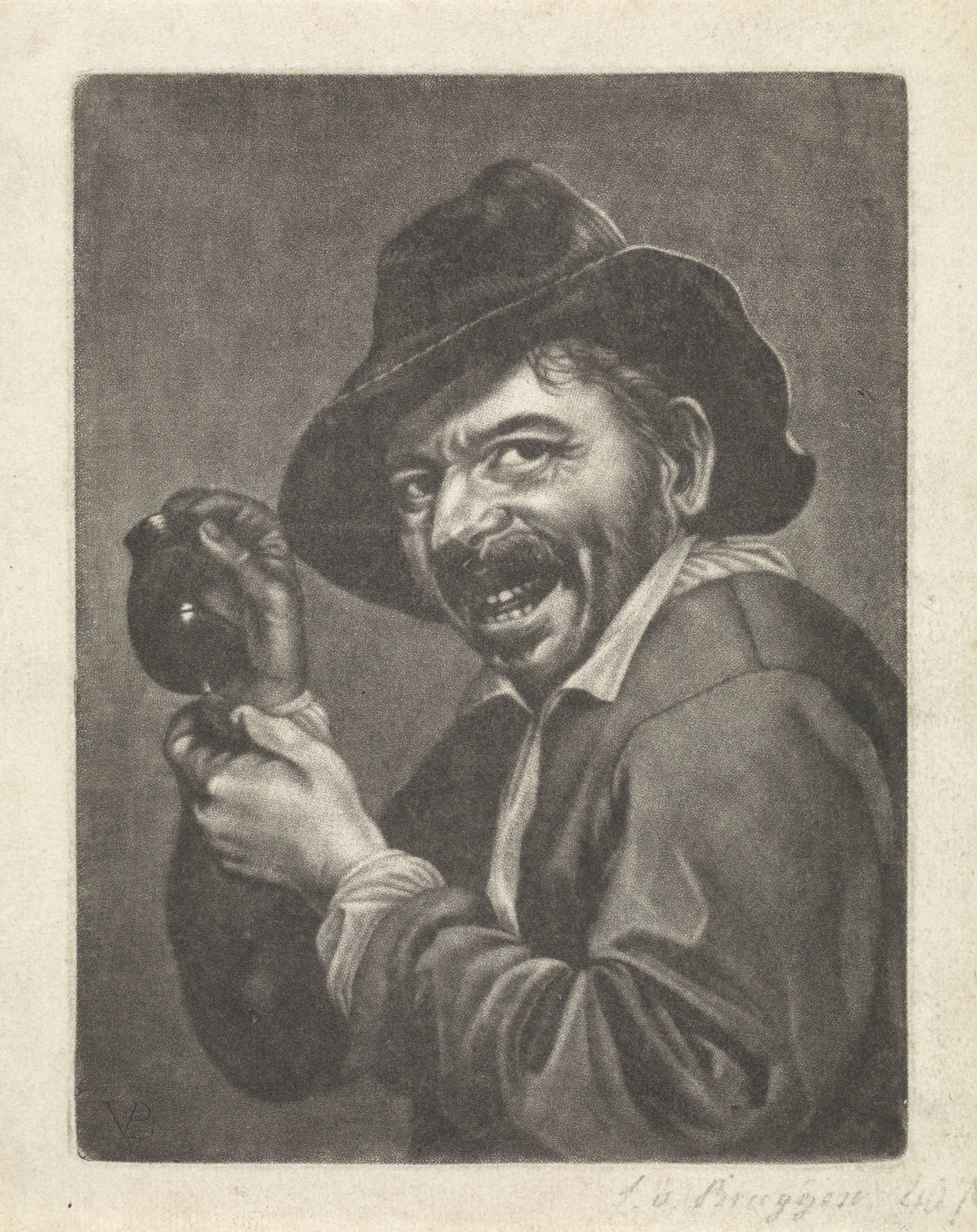 Man met een leeg glas (de Smaak)