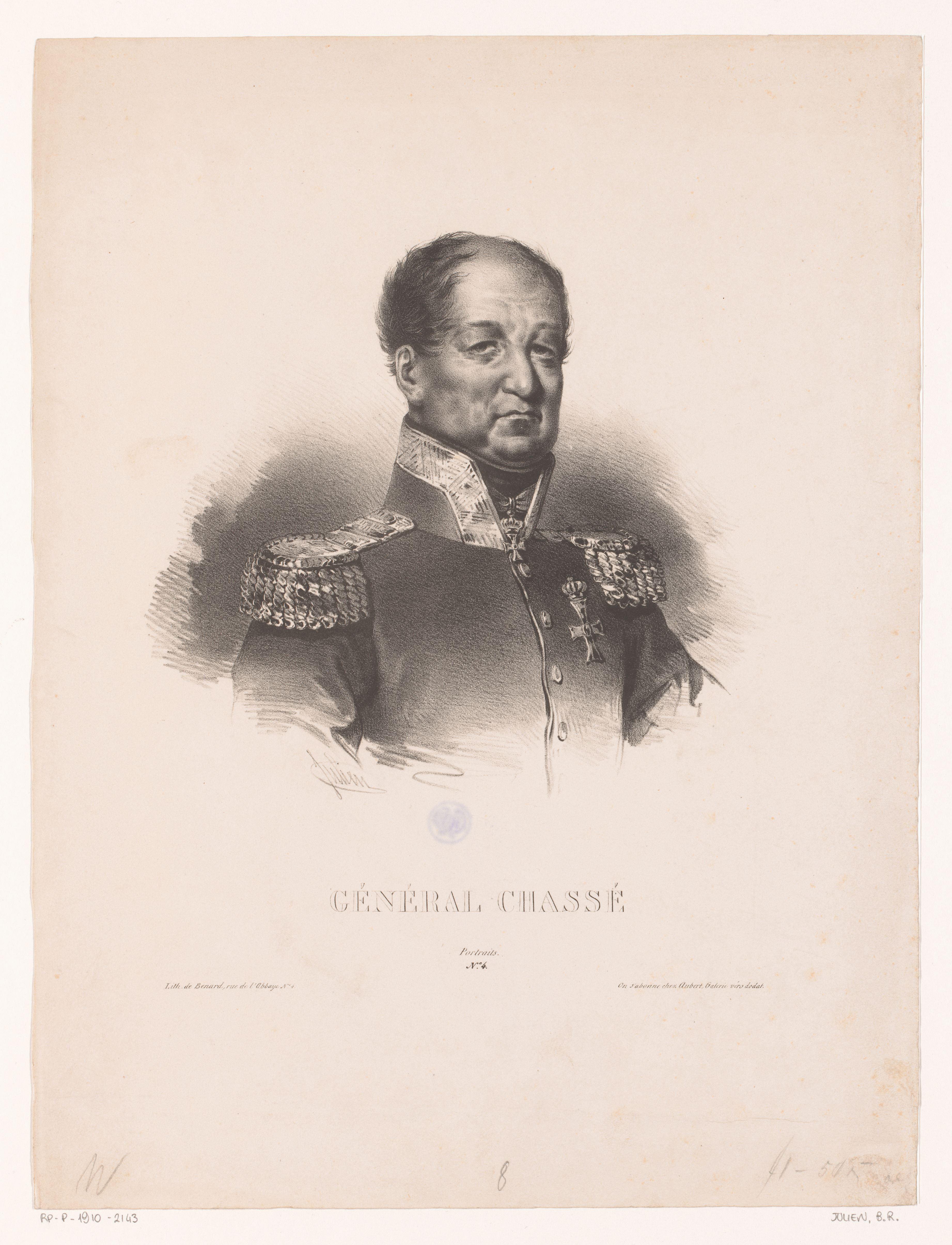 Portret van David Hendrik Chassé