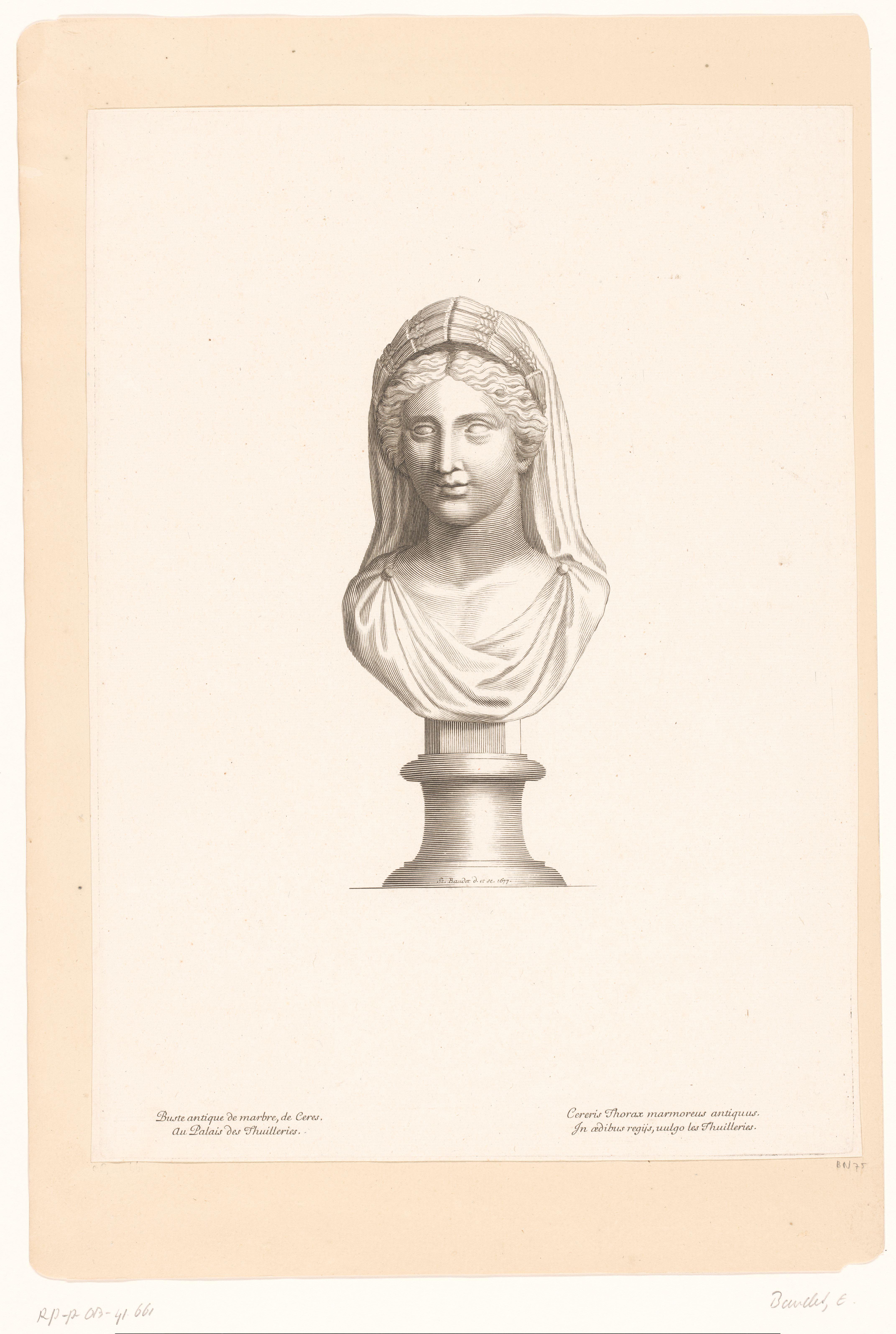 Antieke buste van Ceres