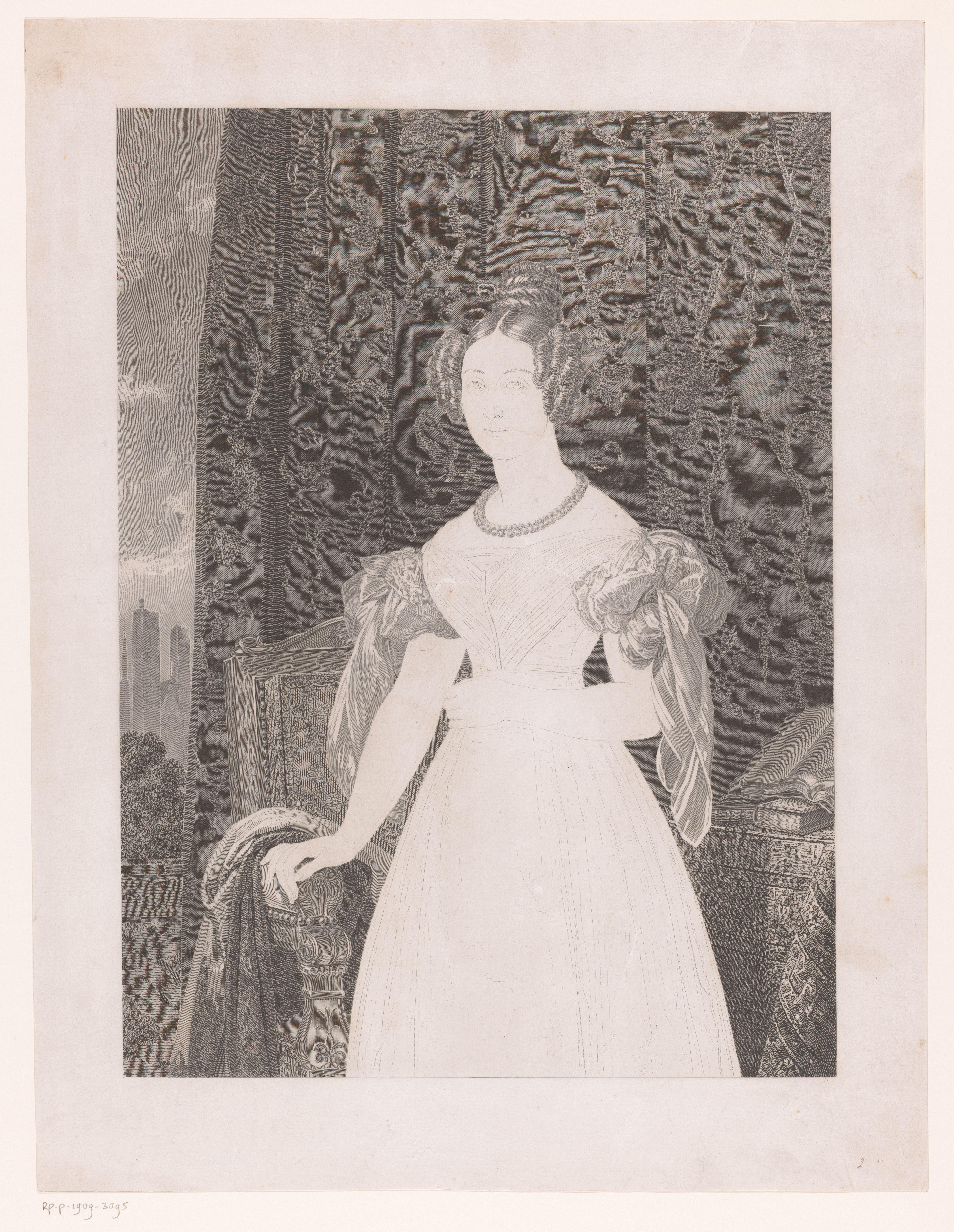 Portret van Louise Marie van Orléans