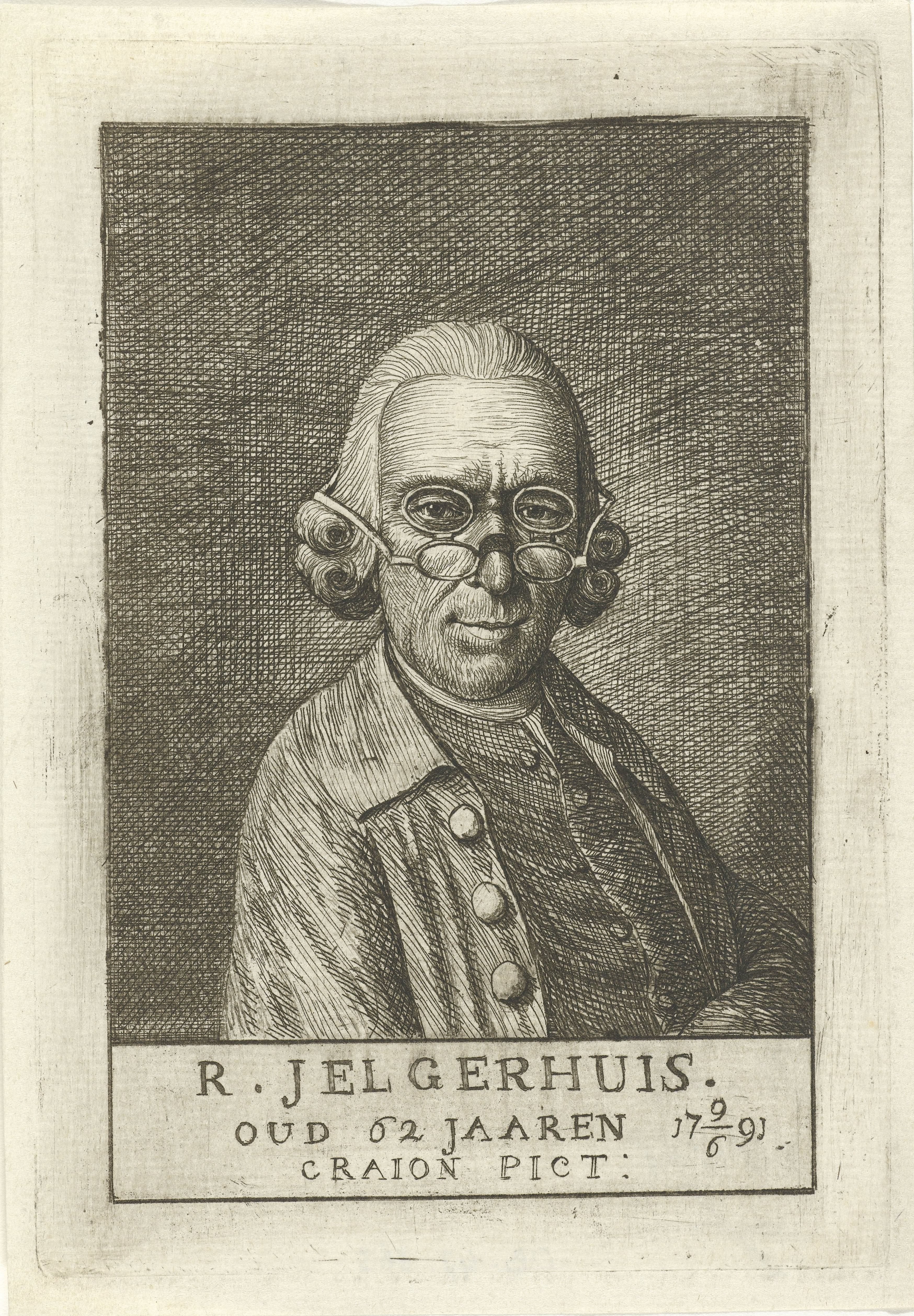 Zelfportret van Rienk Jelgerhuis