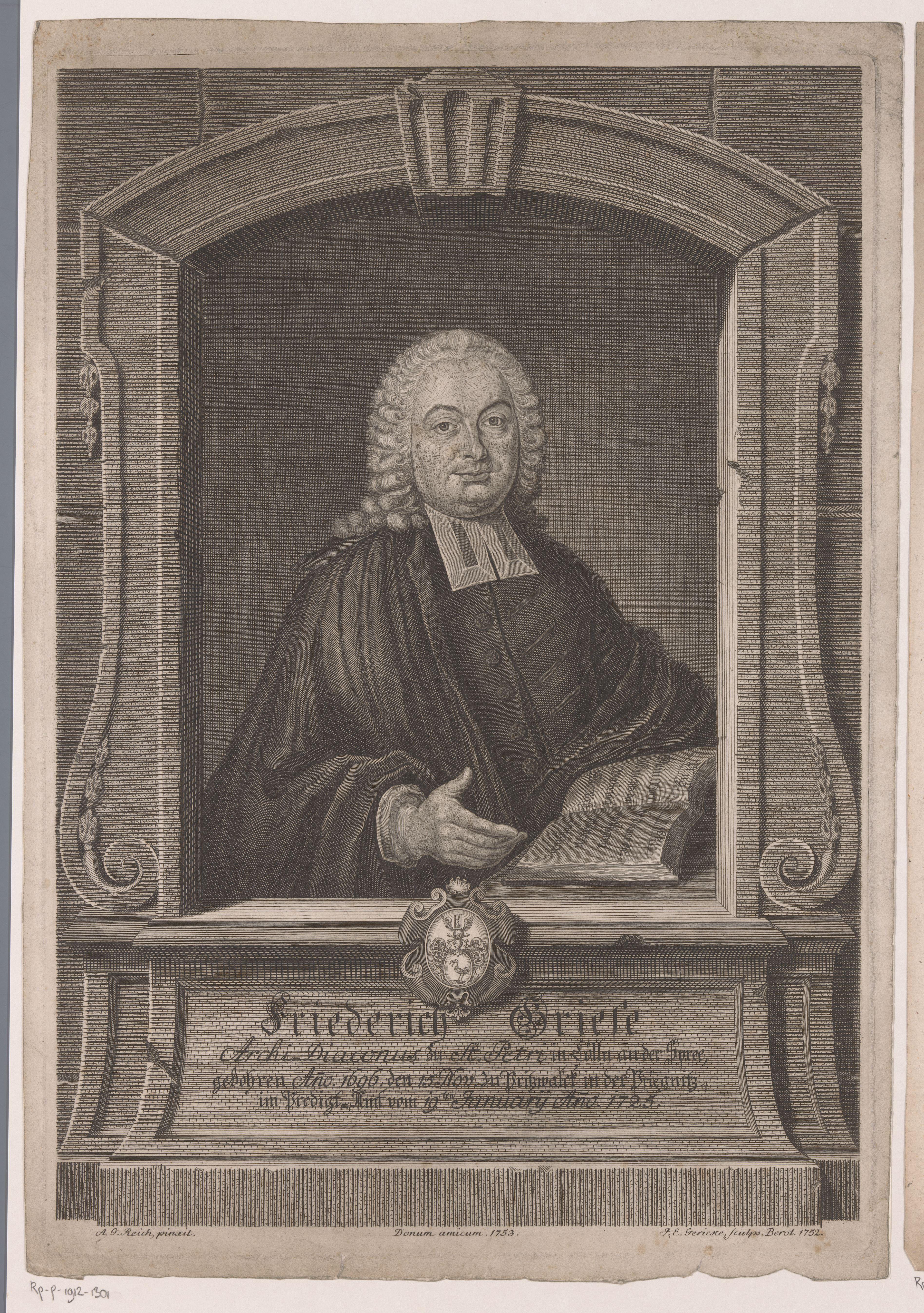 Portret van Friedrich Griese