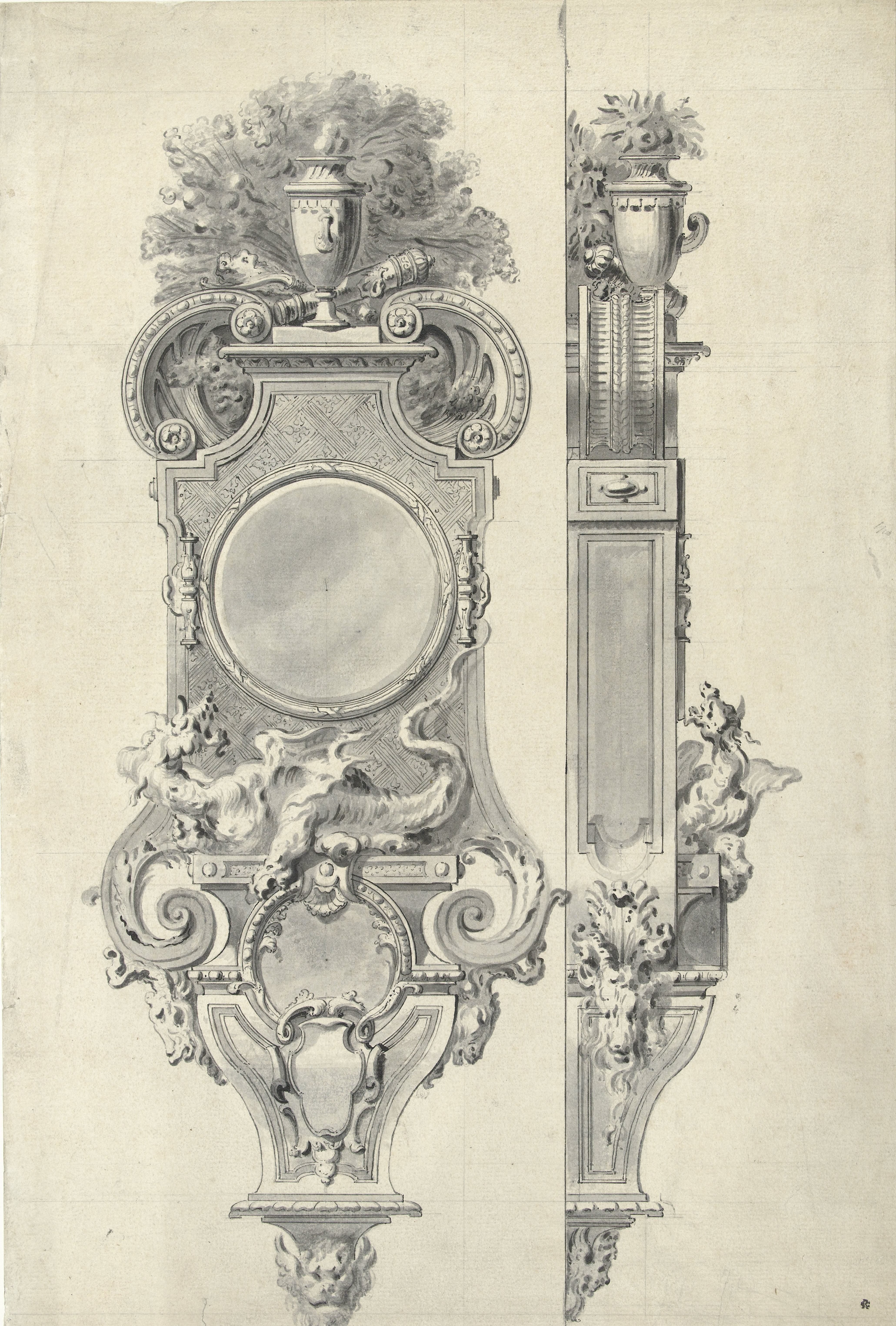 Design for a clock-case